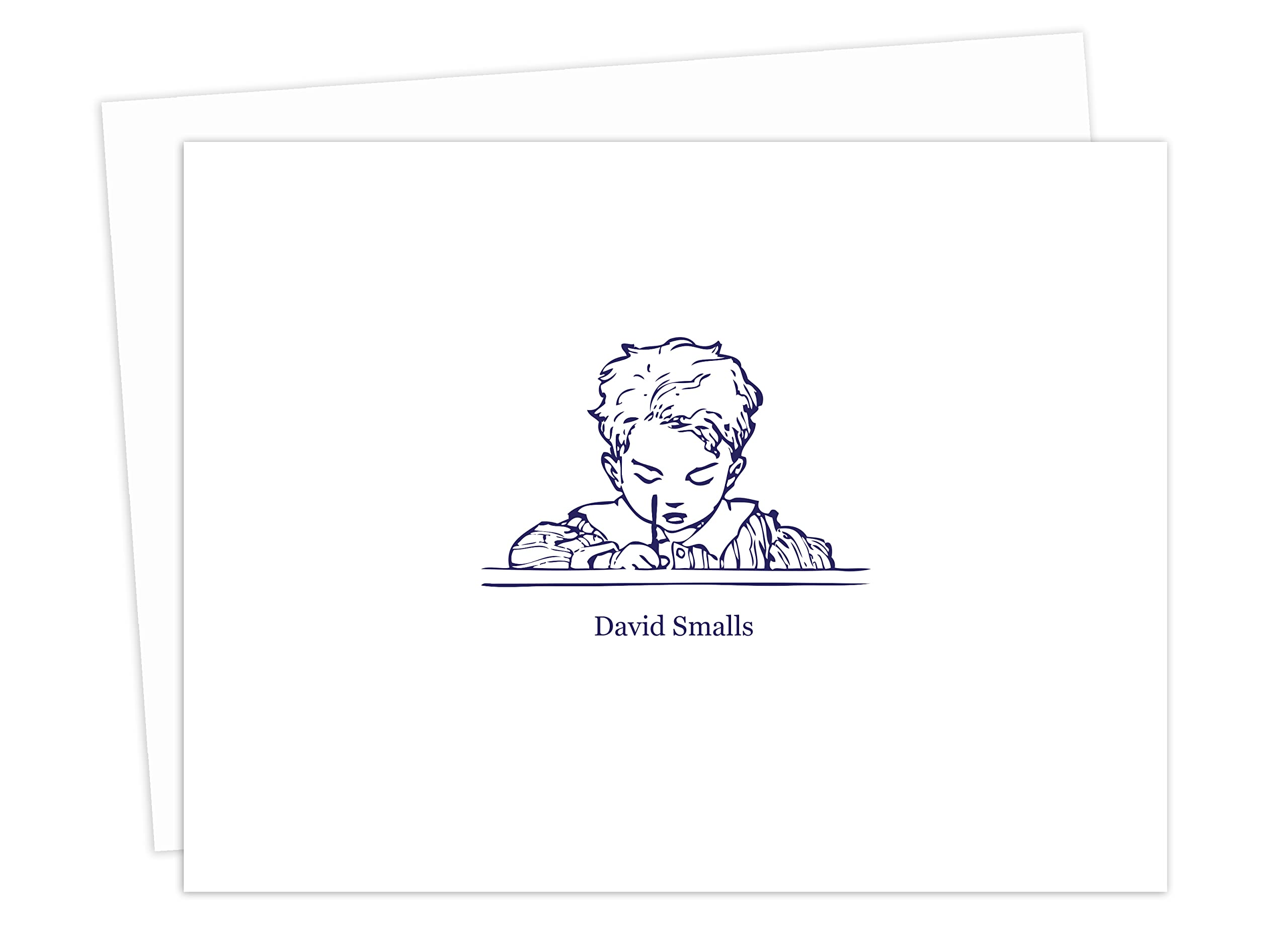 Personalized Note Cards for Kids - Custom Writing Stationery for Boys | Perfect for Thank You Notes, Birthday Wishes & School Projects