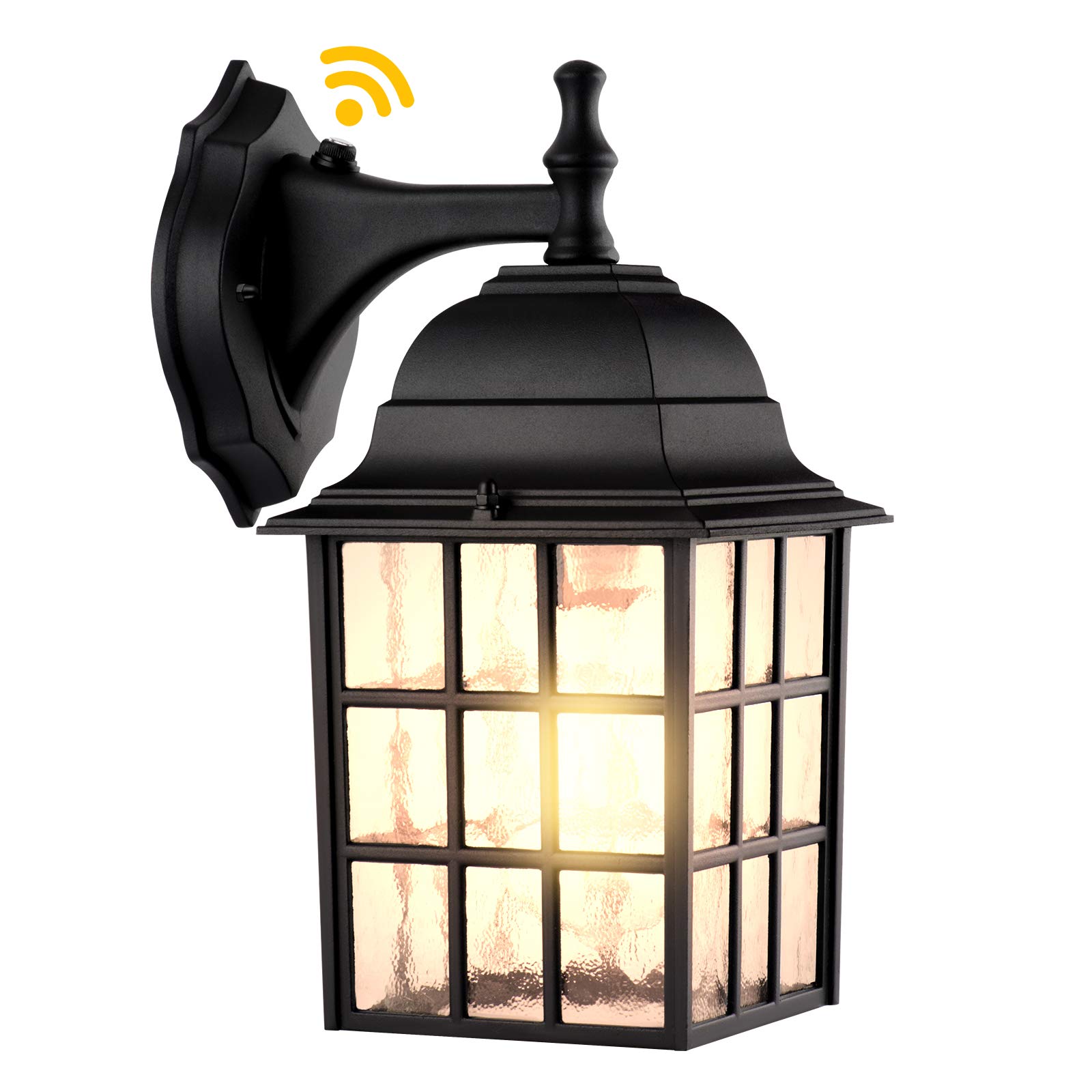 Dusk to Dawn Outdoor Wall Light Fixtures with Motion Sensor - Waterproof & Rustproof Porch Lights, Exterior Wall Sconce for Garage, Doorway, and Patio Lighting - Ideal for Home Security and Nighttime Safety