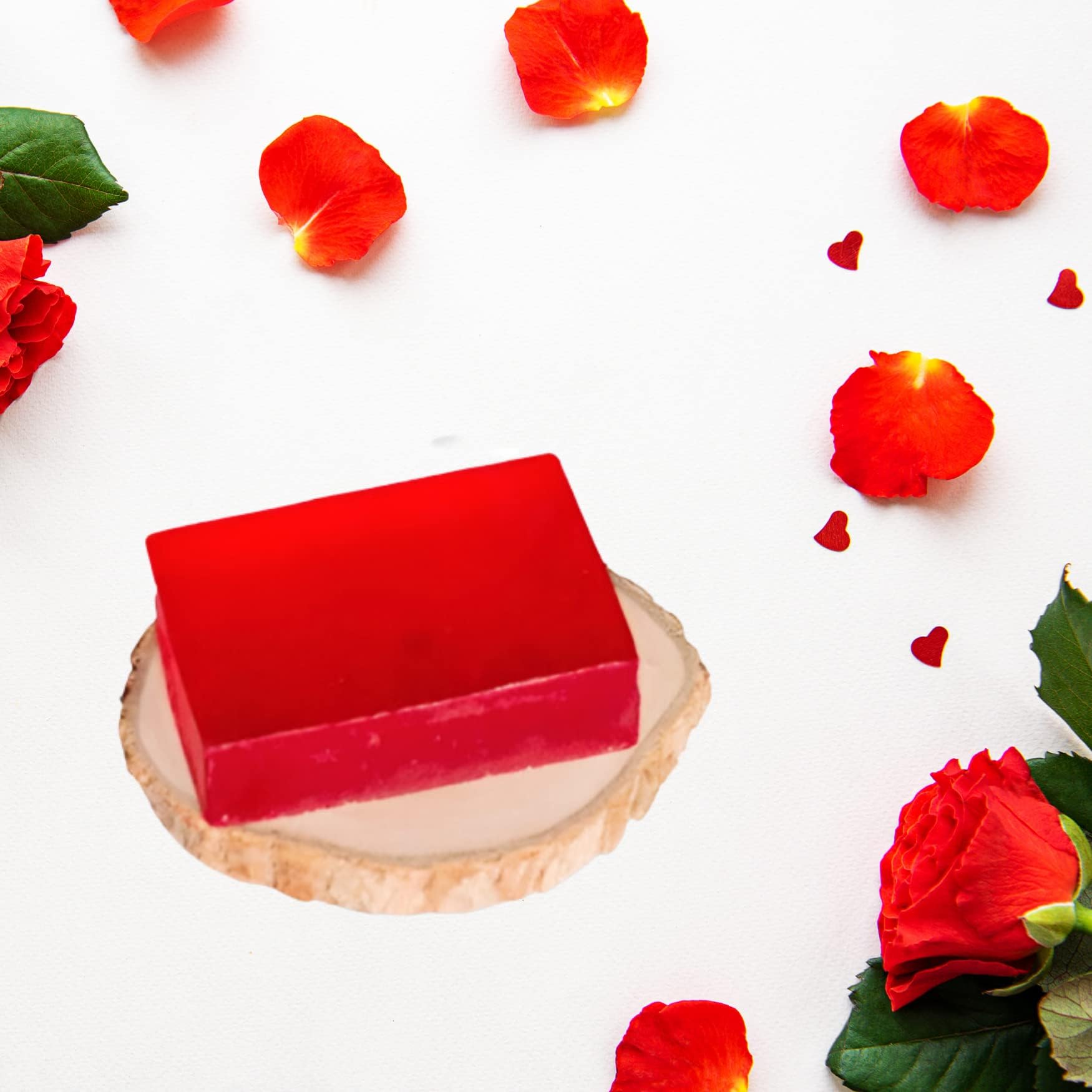 NATSBYTE Organic Rose Bath Soap - 100% Natural Handmade Chemical-Free Soap for Men & Women (3-Pack) | Gentle Cleansing for Sensitive Skin, Perfect for Daily Shower & Spa Relaxation