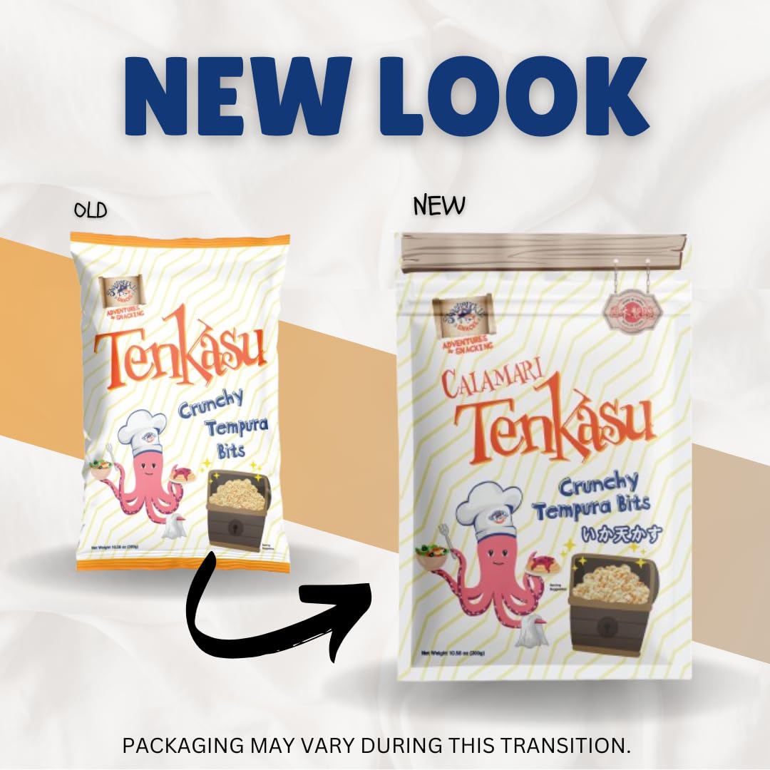 Swashbuckle Snacks Tenkasu Tempura Bits 10.58oz (300g) - Crunchy Japanese Rice Topping for Ramen, Udon & Salads - Authentic Japanese-Made Snack