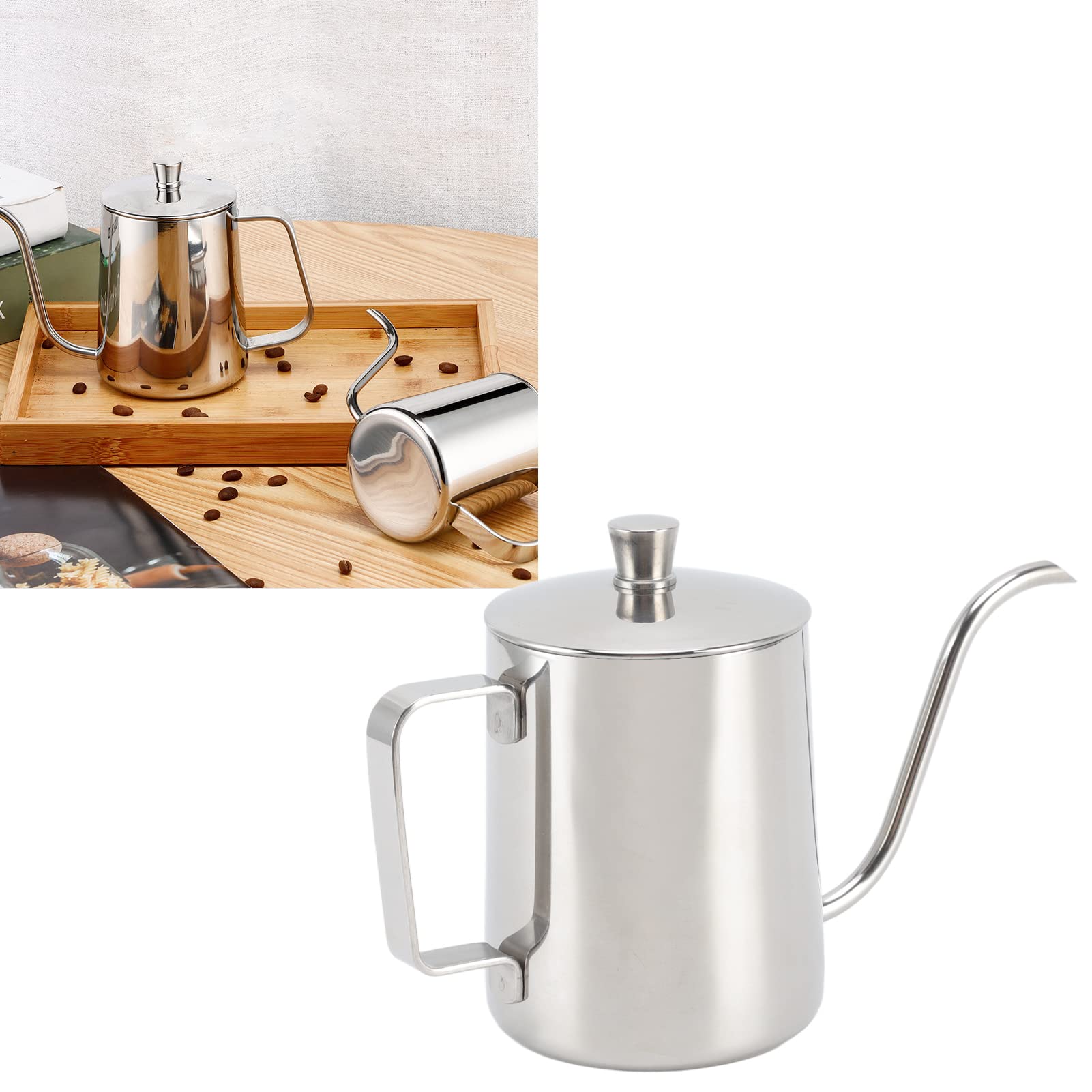 Premium Stainless Steel Pour Over Coffee Kettle - 350ml Mini Gooseneck Kettle with Long Narrow Spout for Precise Drip Coffee Brewing | Perfect for Home Baristas, Coffee Enthusiasts & Specialty Coffee Shops