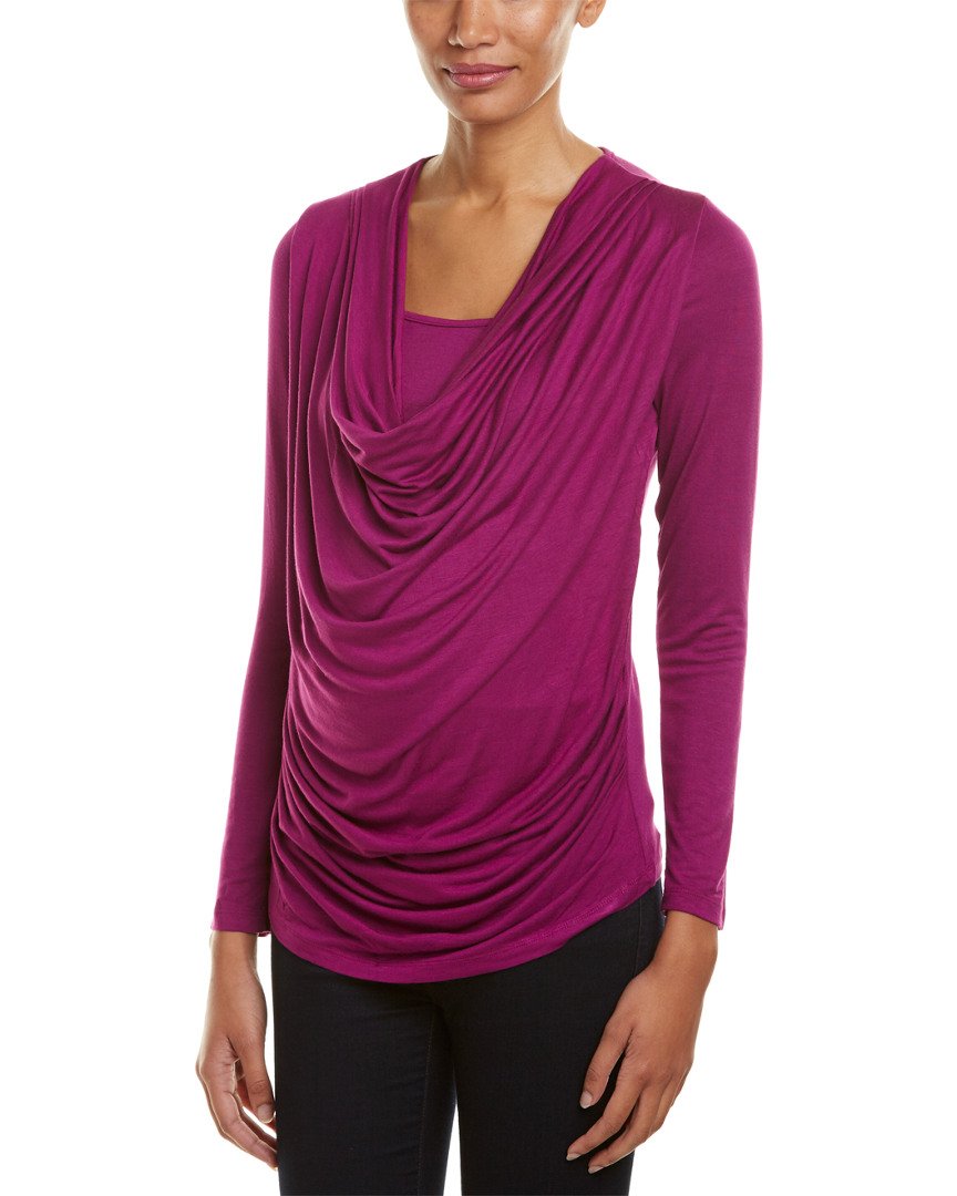 Everly Grey Women's Maternity & Nursing Top - Soft Cowl Neck Long Sleeve Shirt for Pregnancy and Breastfeeding | Comfortable Stretchy Blouse for Work, Dates & Everyday Wear