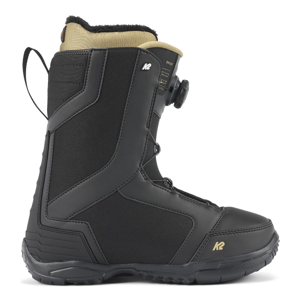 K2 Rosko Men's Snowboard Boots - Waterproof, Comfortable & Durable for All-Mountain Riding - Perfect for Freestyle, Park & Powder Snowboarding