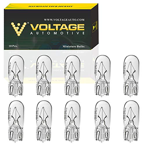 (10 Pack) 194 T10 LED Automotive Light Bulbs - License Plate, Dome Light, Map Reading Light, Trunk Light Replacement - Perfect for Car Interior Lighting & Nighttime Visibility