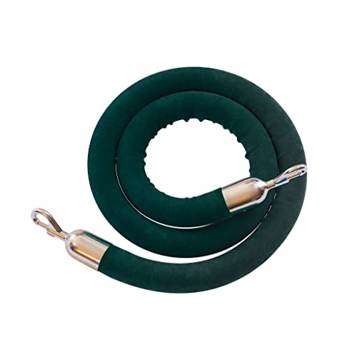 Dark Green Rope With Polished Stainless Steel Snap Ends