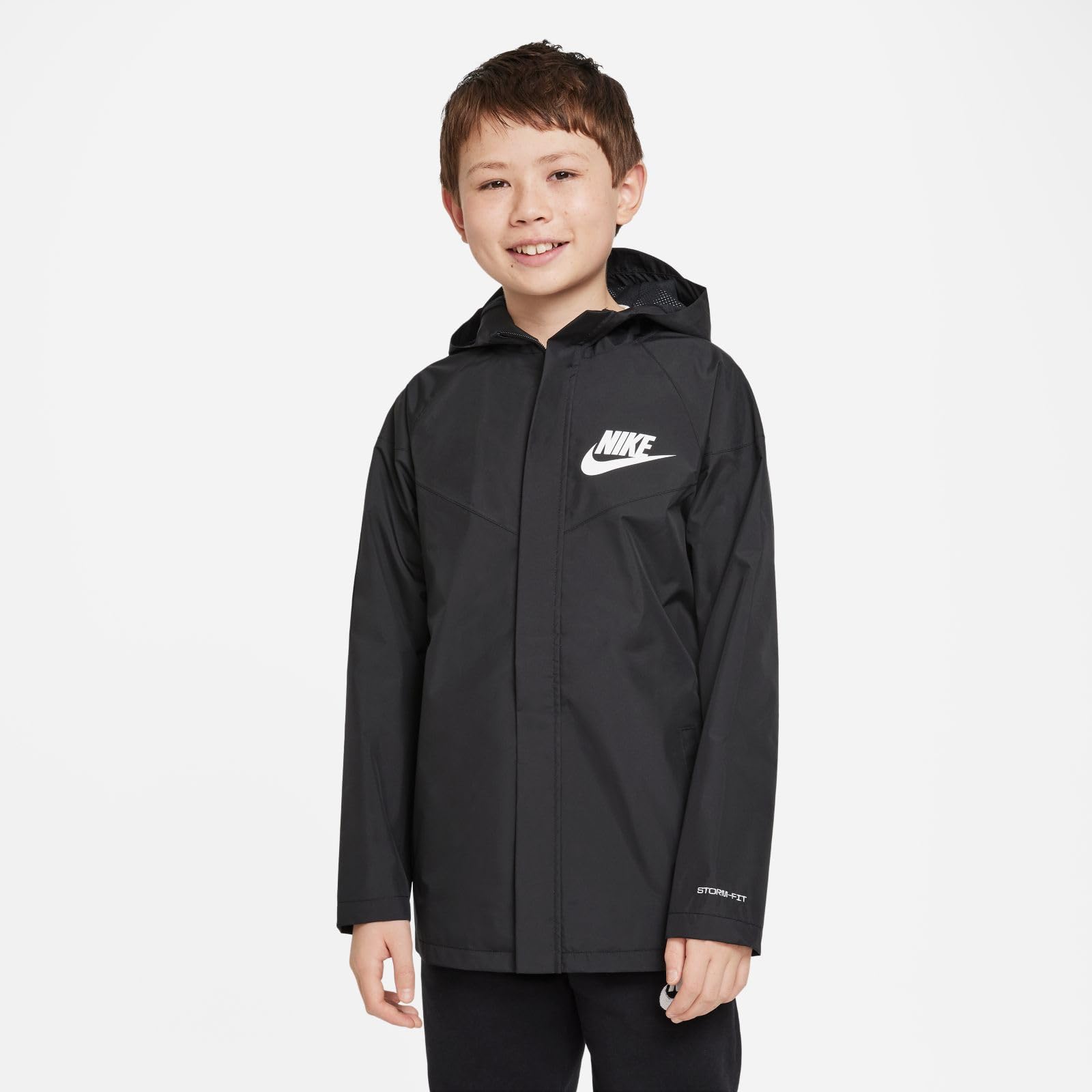 Nike Boys NSW SF Windrunner Jacket – Lightweight Windbreaker for Little Kids & Big Kids – Perfect for Running, Outdoor Sports & Casual Wear