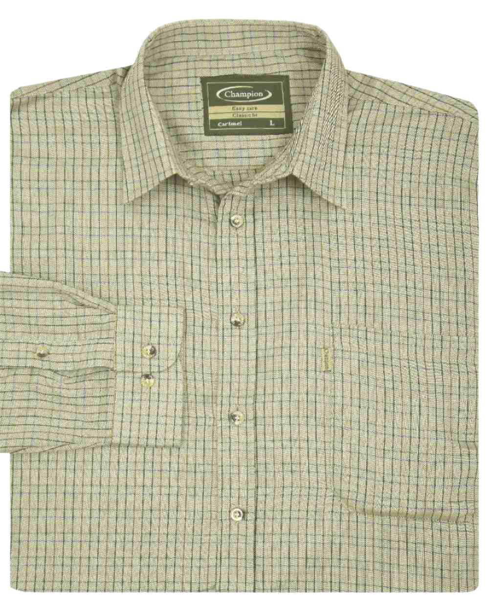 Champion Cartmel Field Tattersall Shirt for Men - Classic Plaid Button-Down Shirt - Casual & Outdoor Wear - Perfect for Hiking, Camping, and Fall Fashion