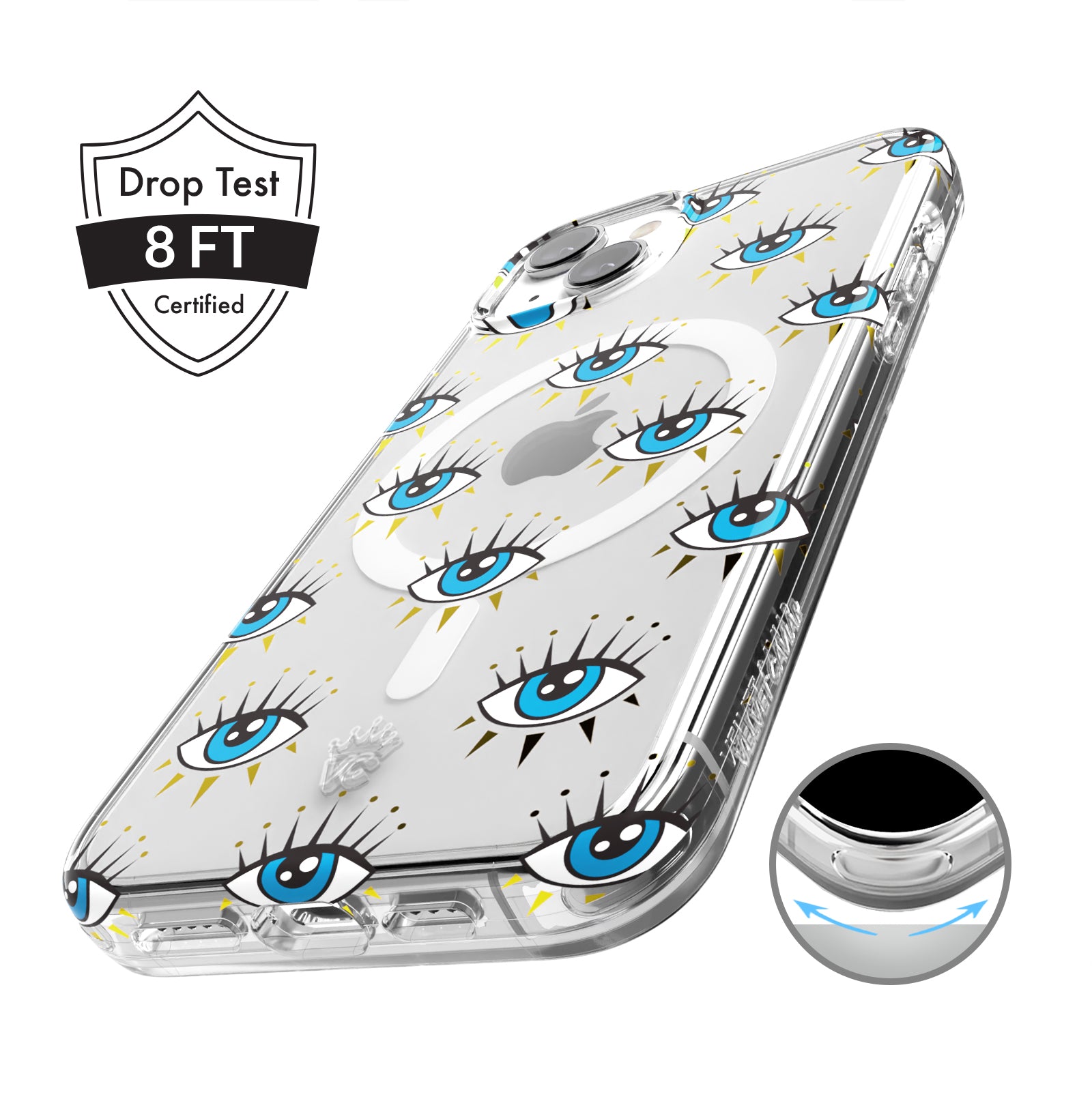 Evil Eye Protection iPhone Case - Stylish & Durable Phone Cover for iPhone 13/14/15 Pro Max - Perfect for Travel, Daily Use & Gift Giving