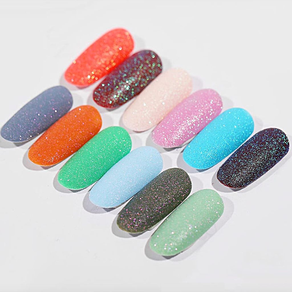 Premium Sugar Nail Glitters & Laser Pigment Dust - Long Lasting Nail Art Decorations for Gel Polish, Acrylic Nails & DIY Manicures - Perfect for Parties, Weddings & Special Occasions