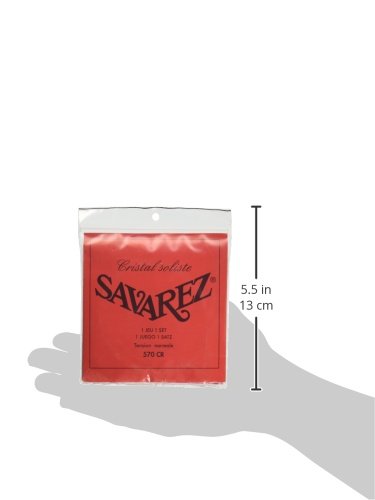 Savarez 570R High Tension Classical Guitar Strings - Cristal Traditional Nylon Set for Professional & Student Players | Perfect for Concerts, Studio Recording & Daily Practice