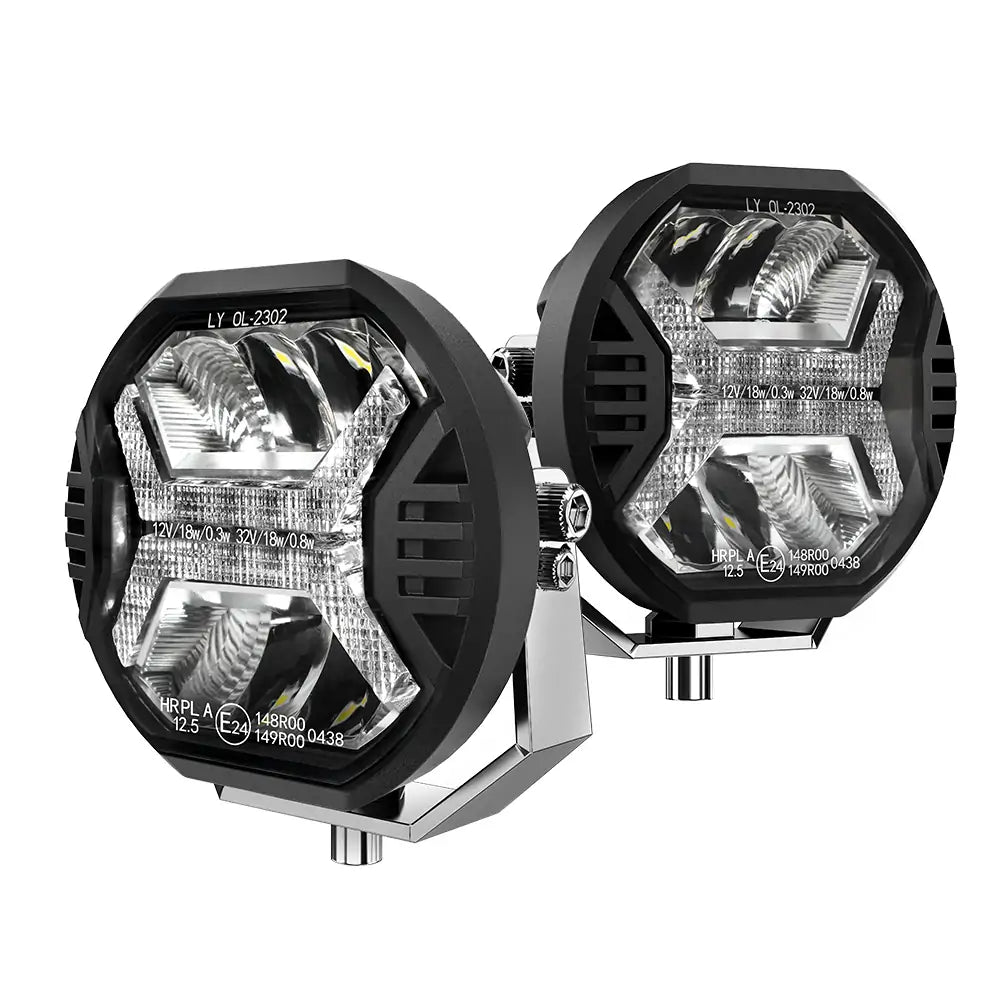 LOYO 50W 4-Inch LED Offroad Light Bar - 4000LM Super Bright Driving Lights for Trucks, Jeeps, Pickups, ATV & UTV (2-Pack) - Perfect for Night Off-Roading, Work Lighting & Trail Adventures