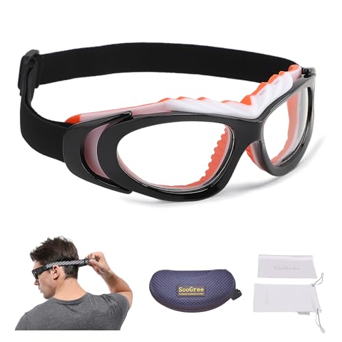 Black Framed Orange Nose Pad