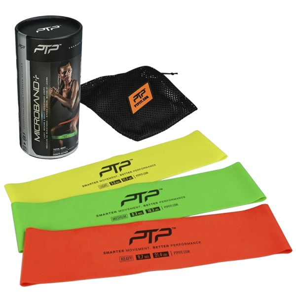 MicroBand Plus Pack - Adjustable Resistance Bands Set for Home Workouts, Physical Therapy & Fitness Training - Ideal for Strength Training, Yoga & Rehabilitation Exercises