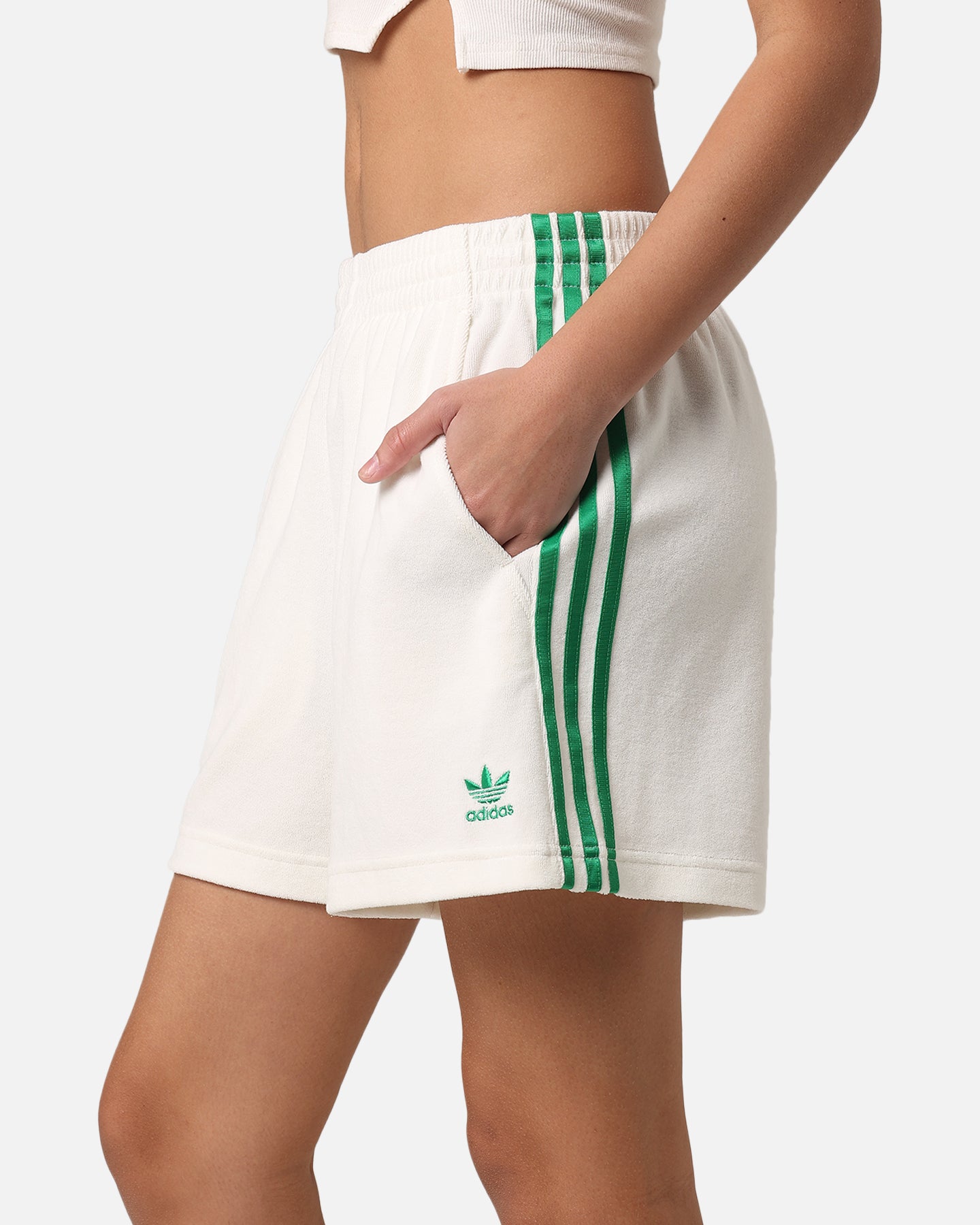 Adidas Women's Resort Shorts - Breathable Quick-Dry Athletic Shorts for Running, Yoga & Beach | Off-White Casual Summer Shorts