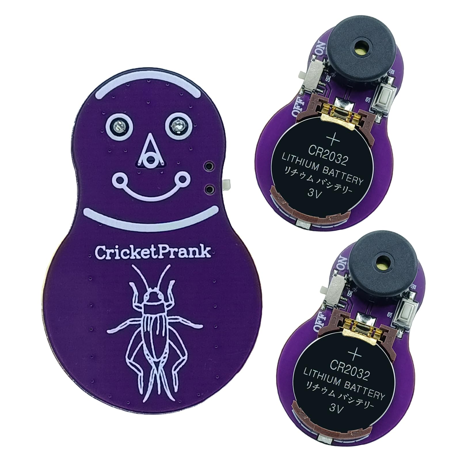 3-Pack Cricket Noise Maker Prank Device - Long-Lasting Beeping Sound for Months - Hidden Practical Joke Gadget for Adults - Perfect for Office Pranks, Home Gags & Halloween Scares