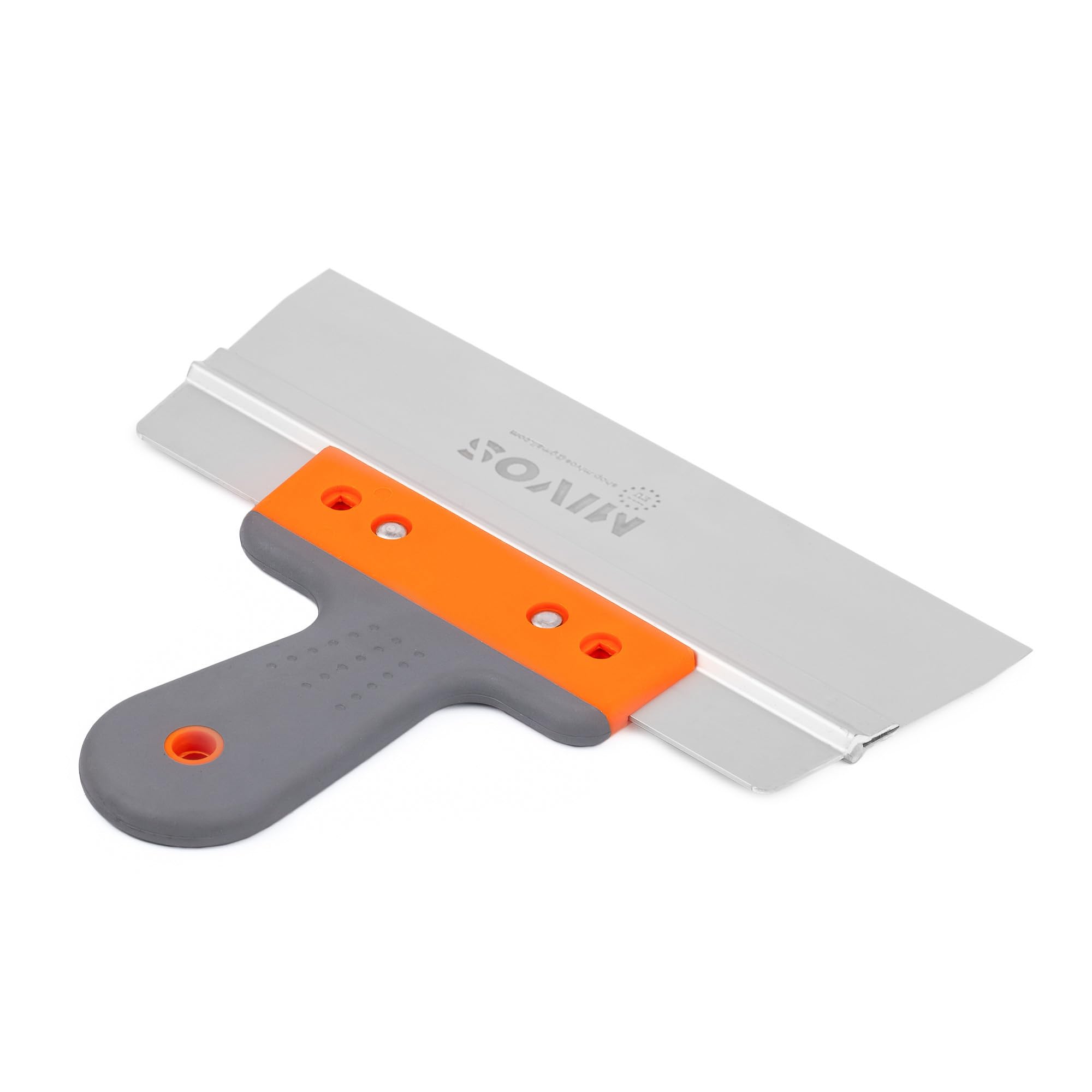 Professional 250mm Stainless Steel Plastering Trowel - Soft Grip Handle for Smooth Application - Wide 10-Inch Drywall Knife - Perfect for Plastering, Drywall, and Coating Projects - Ideal for DIY Home Renovation and Professional Construction Work