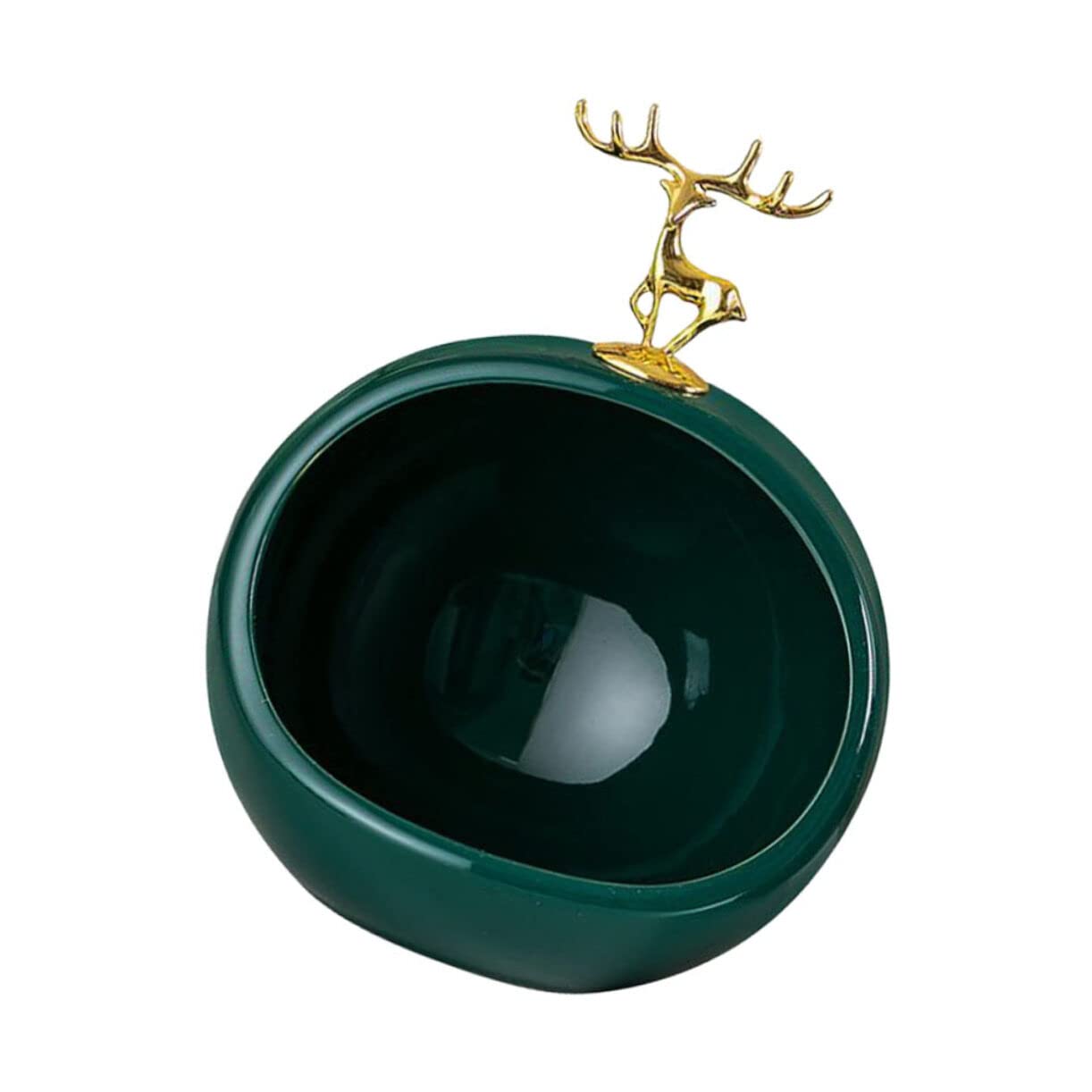 Angoily Ceramic Animal-Shaped Candy Dish - Decorative Storage Box for Earrings, Keys, Office Supplies, Makeup & Snacks - Perfect for Home, Office, and Party Decor