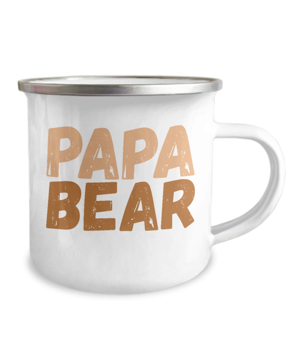 Dad Coffee Mug - 12oz Stainless Steel Enamel for Camping & Gifts