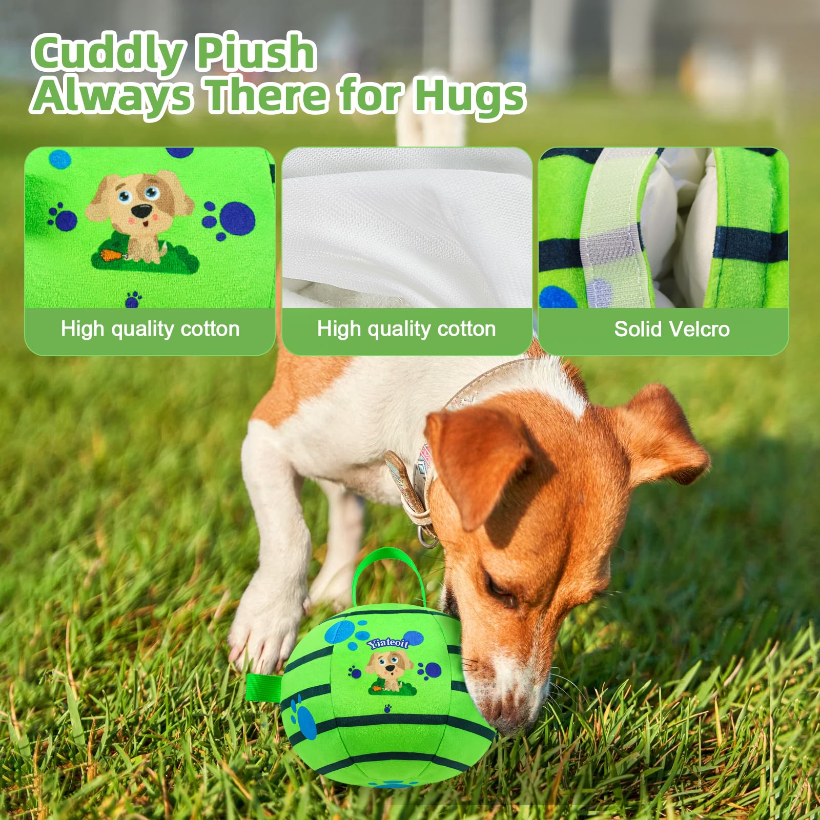 Interactive Remote Control Dog Ball - Jumping, Rolling Toy for Safe Play & Training