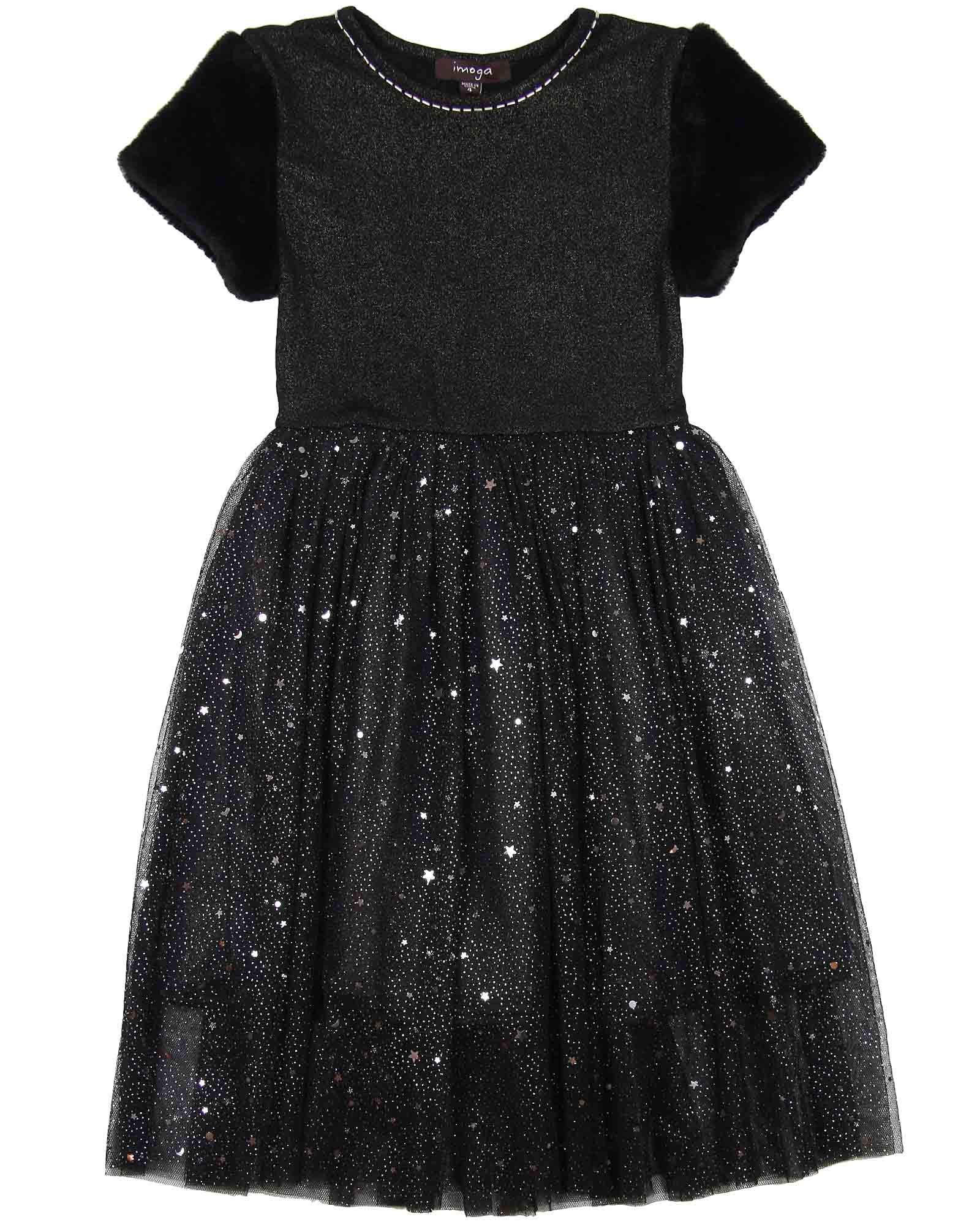 Imoga Girls' Party Dress Lauren - Elegant Floral A-Line Dress for Special Occasions, Sizes 6-14 - Perfect for Birthday Parties, Weddings & Holiday Celebrations