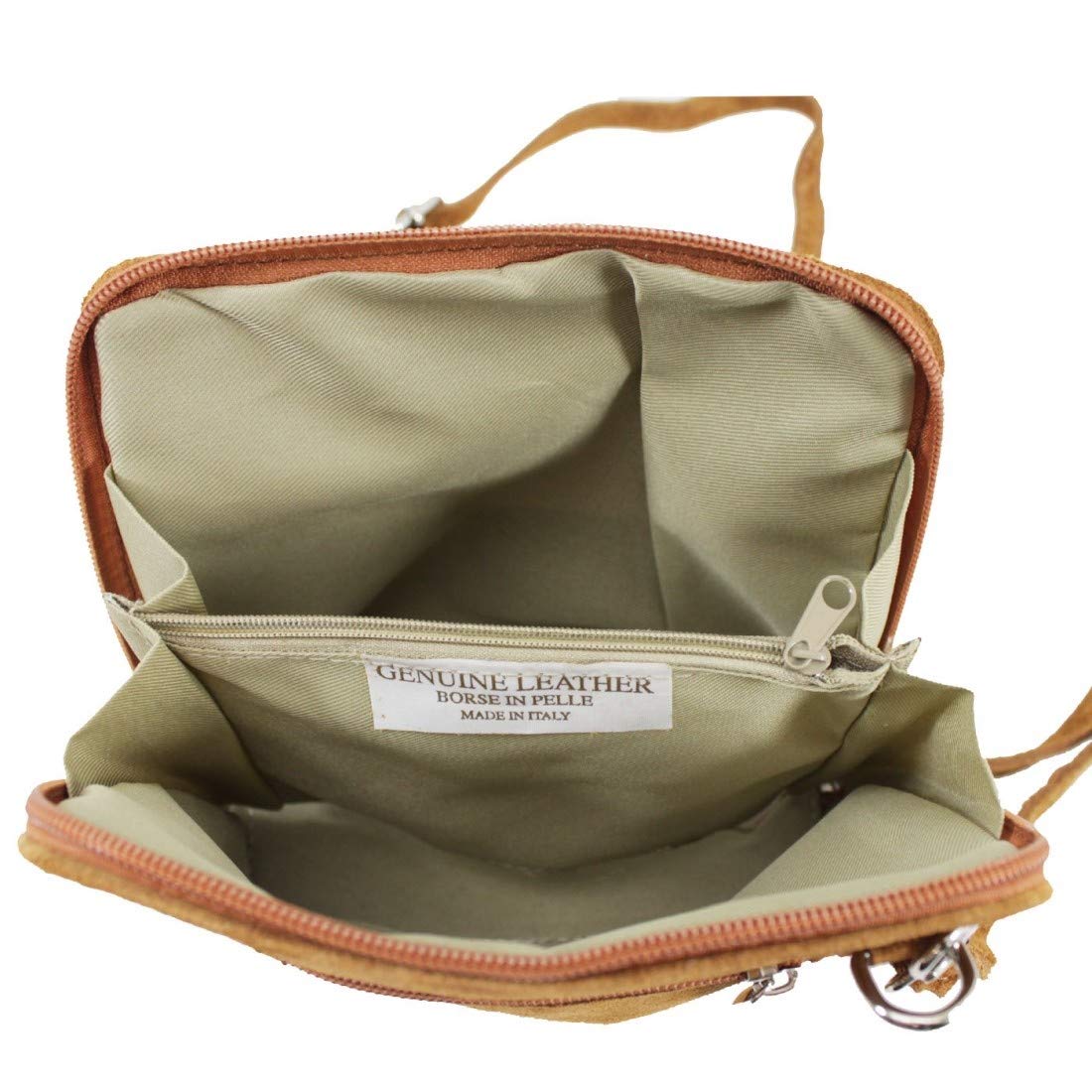 LeahWard Genuine Suede Leather Crossbody Bag for Women - Small Shoulder Handbag Purse for Party, Date Night & Daily Use