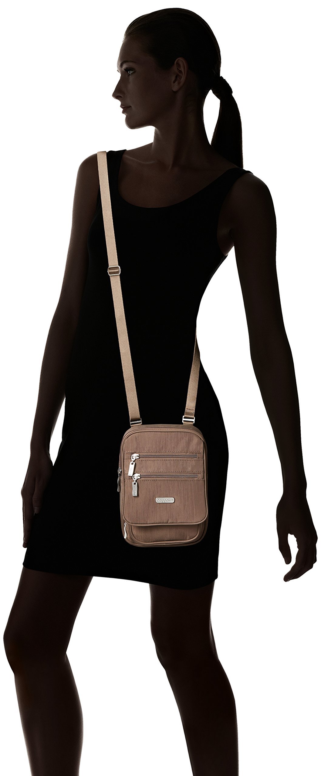 Baggallini RFID Crossbody Bag for Women - Lightweight Travel Purse for Daily Use