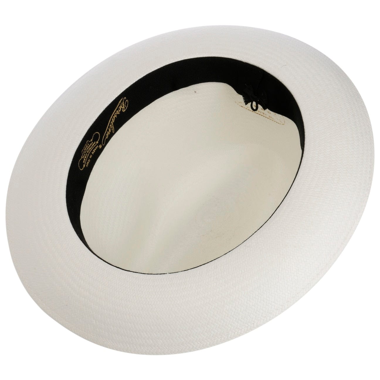 Borsalino Small Panama Hat with Grosgrain Trim - Classic Summer Straw Hat for Women, Beach Vacation, Garden Party & Outdoor Events