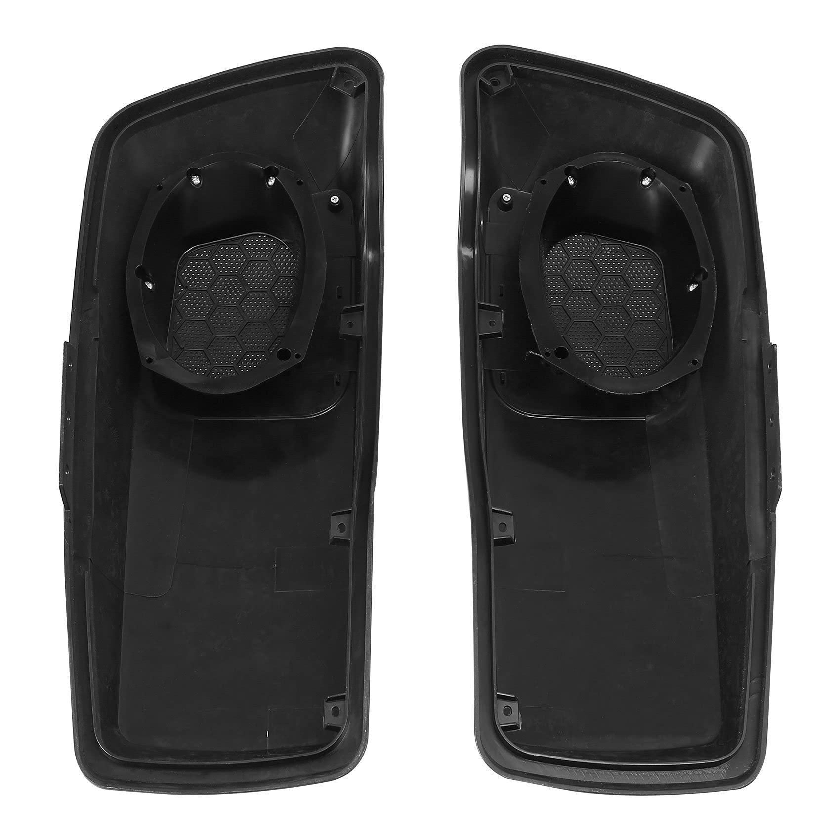 HR3 Color-Matched Wicked Red 6x9 Saddlebag Speaker Lids with Grills for Harley Touring Models (2014+) - Road Glide, Street Glide, Ultra Limited & Electra Glide - Perfect for Upgrading Audio System on Long Rides & Road Trips