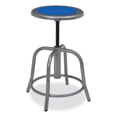 NPS 6800 Series Heavy Duty Height Adjustable Metal Swivel Stool - 300 lb Weight Capacity - Perfect for Office, Workshop, Kitchen & Industrial Use