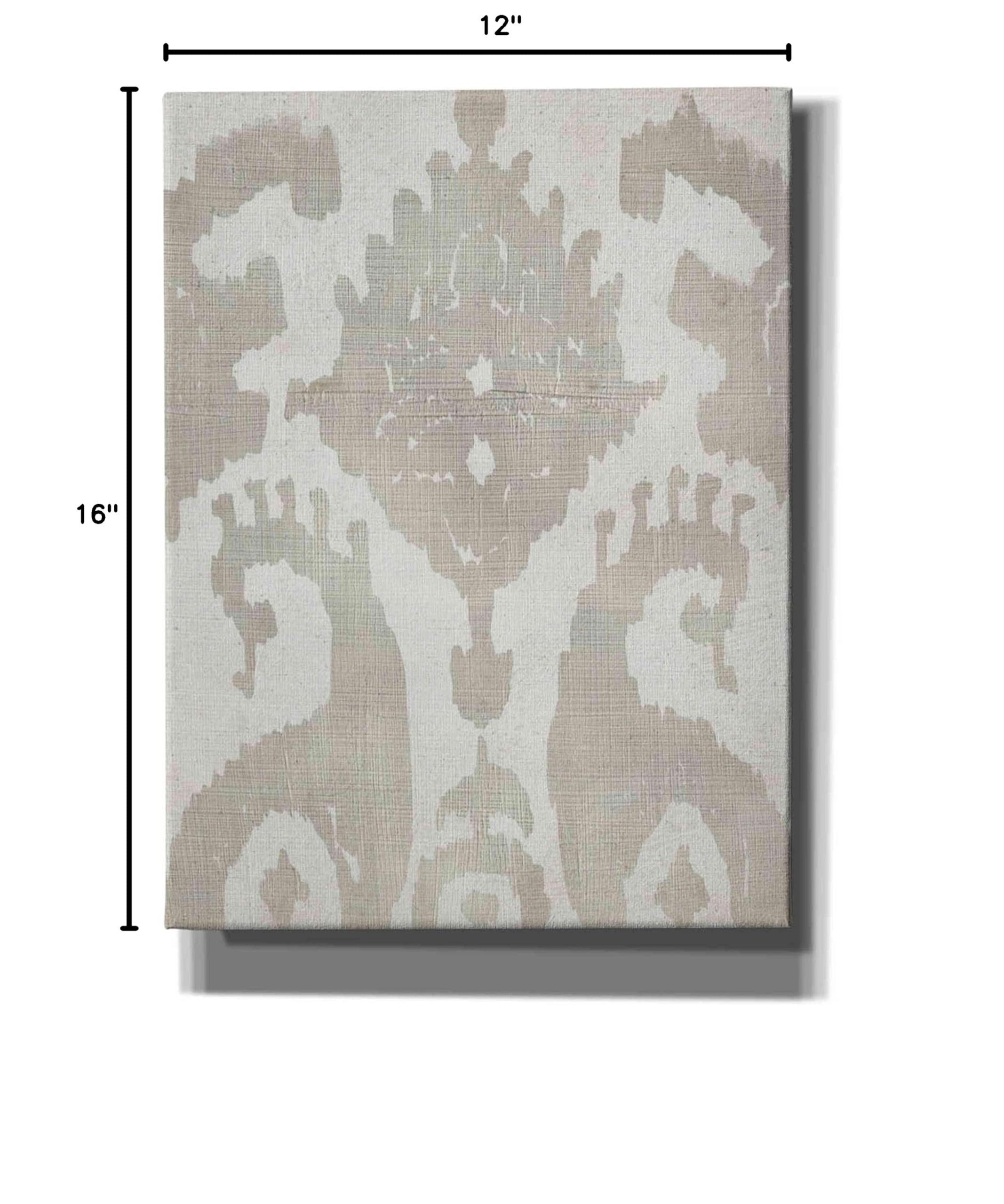 Epic Graffiti 'Shadow Ikat V' by Chariklia Zarris - 12x16 Inch Canvas Wall Art for Modern Home & Office Decor - Perfect for Living Rooms, Bedrooms & Creative Spaces