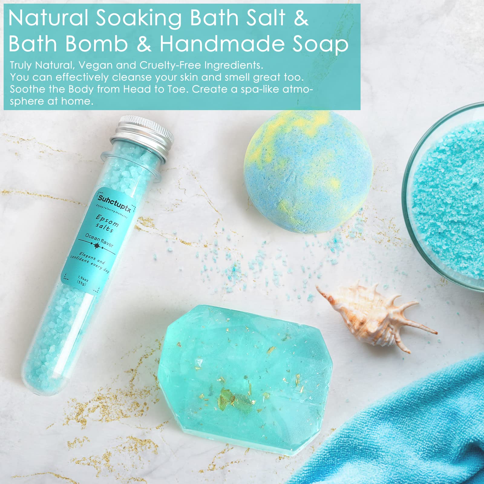 9pcs Unique Spa Gift Baskets for Women - Relaxing Birthday, Valentine's Day, Friendship Gifts for Her, Mom, Sister, Wife, Coworker, Teacher, Best Friend - Perfect for Home Spa Nights, Self-Care Moments, and Thoughtful Surprises