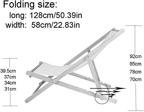 **Wooden Folding Deck Chair - Portable Collapsible Recliner for Balcony, Beach, Pool & Patio - Zero Gravity Sun Lounger & Siesta Chaise Longue - Perfect for Relaxing Outdoors**