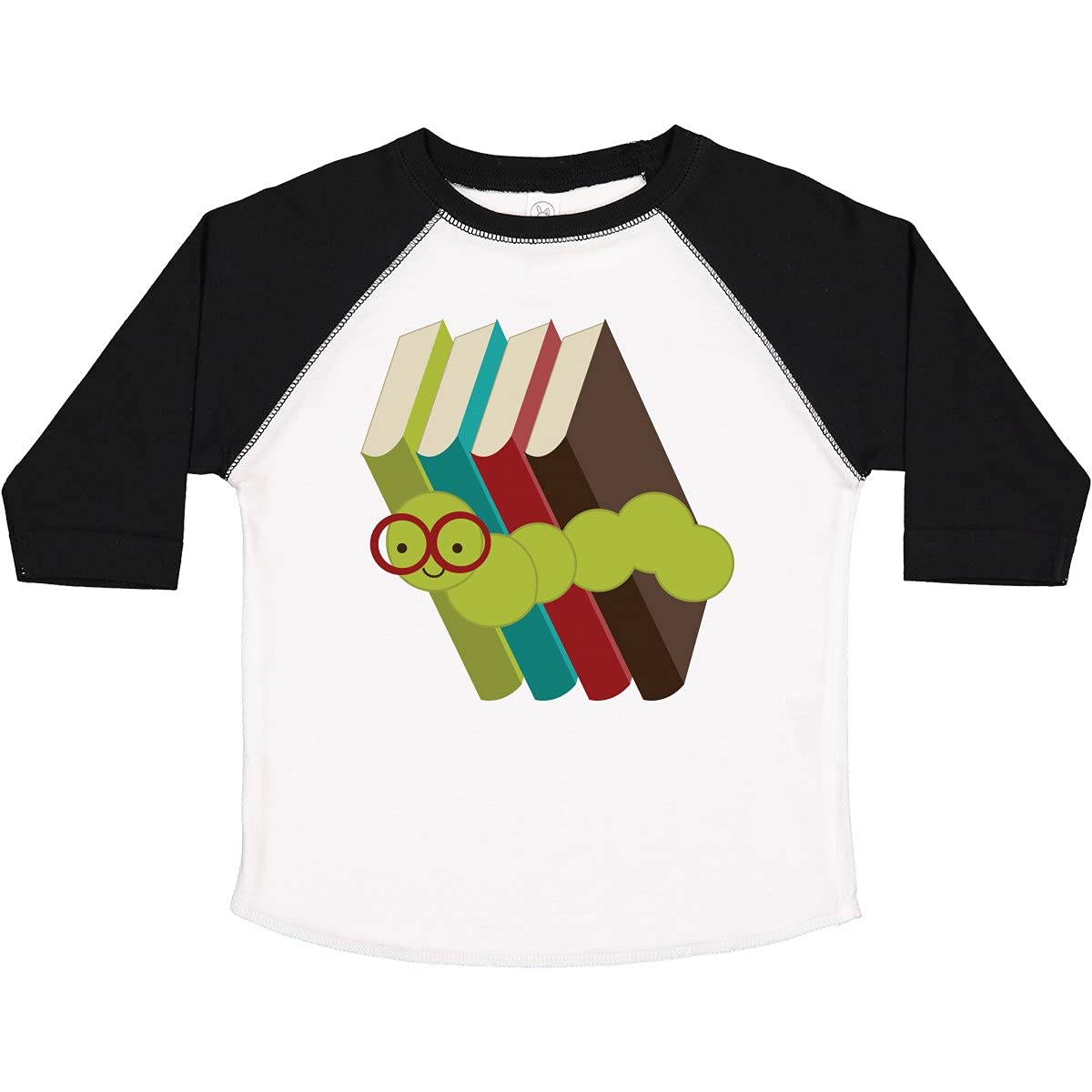 Inktastic Bookworm Toddler T-Shirt - Cute Reading Themed Kids Tee for Boys & Girls - Perfect for Library Visits, Storytime & Book Lovers