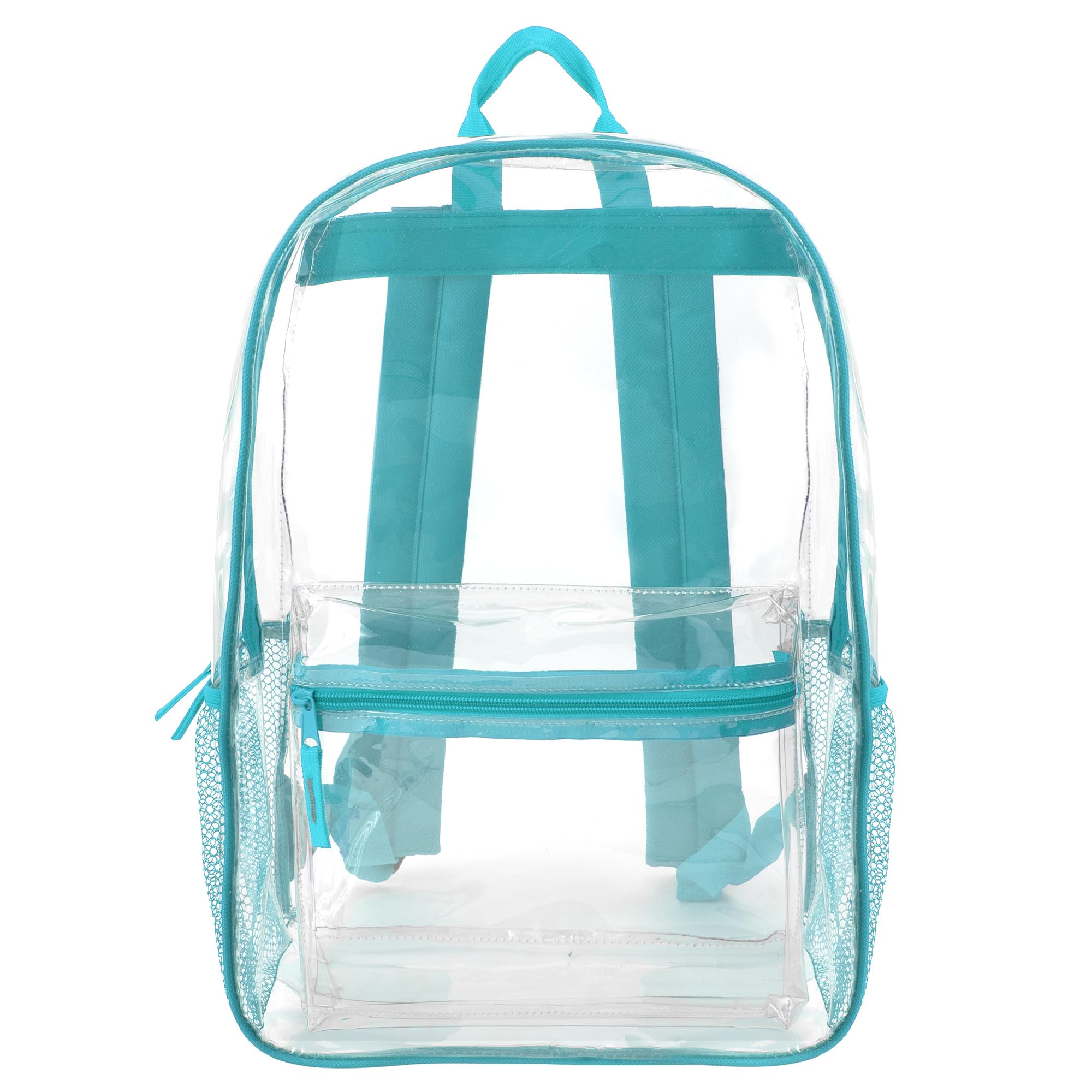 Trail Maker Heavy Duty Clear Backpack with Padded Straps & Side Pockets for Kids - School, Stadium Approved Backpack for Boys & Girls - Perfect for School, Concerts, Sports Events & Travel
