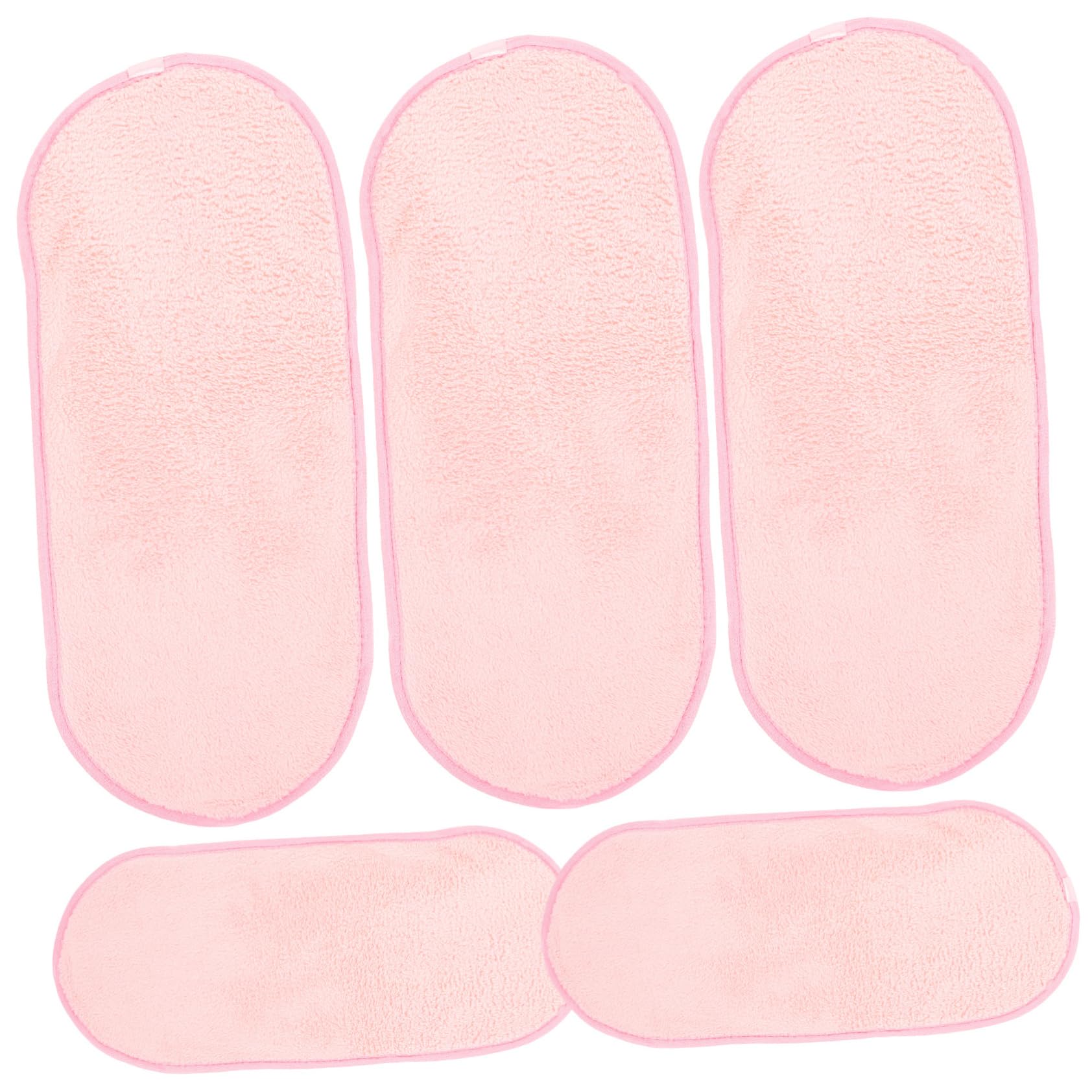 POPETPOP 5-Pack Reusable Makeup Remover Cloths - Soft Cleansing Face Towels for Women, Gentle Makeup Wipes & Bathroom Towels | Perfect for Travel, Gym & Daily Skincare Routine