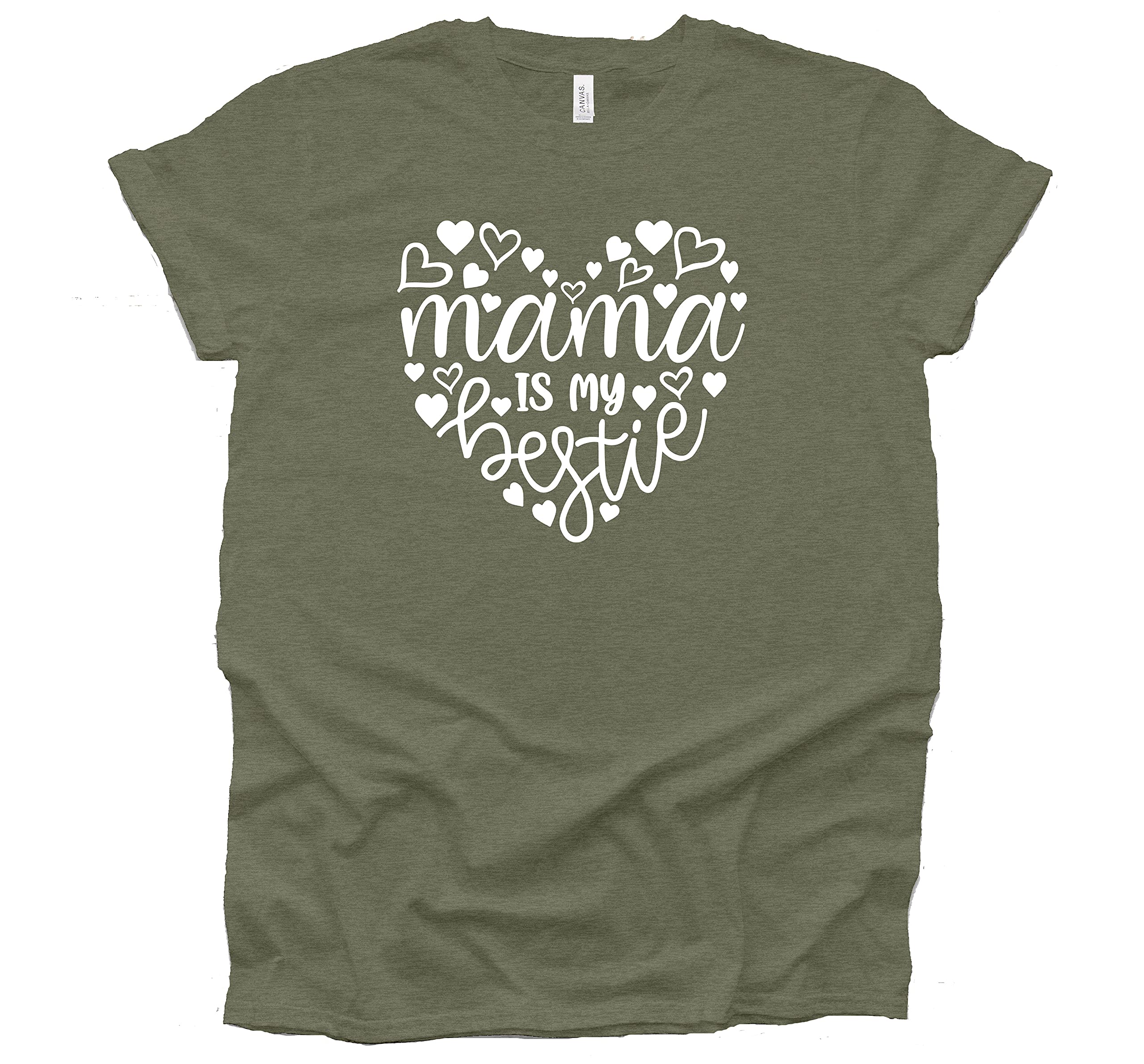 Best Mama T-Shirt - Cute 'Mama Is My Bestie' Mom Shirt for Women - Perfect Gift for Mother's Day, Birthday & Family Outfits