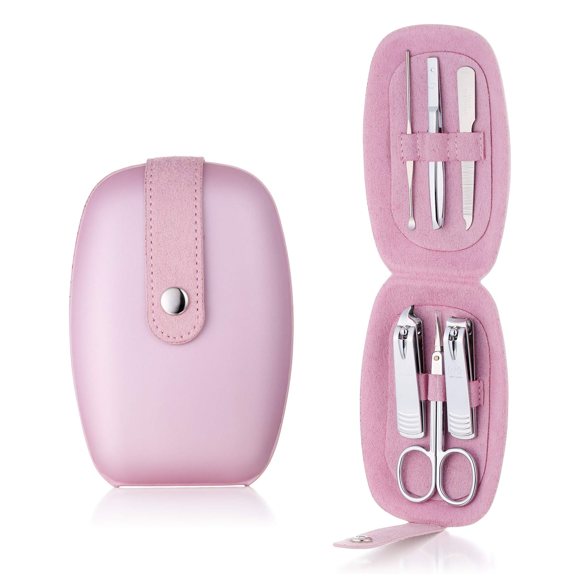 Premium Korean 777 Nail Clipper Set - 6-Piece Travel Manicure Kit with Case (60KC) | Made in Korea Since 1975 | Perfect for Home, Travel & Grooming Essentials