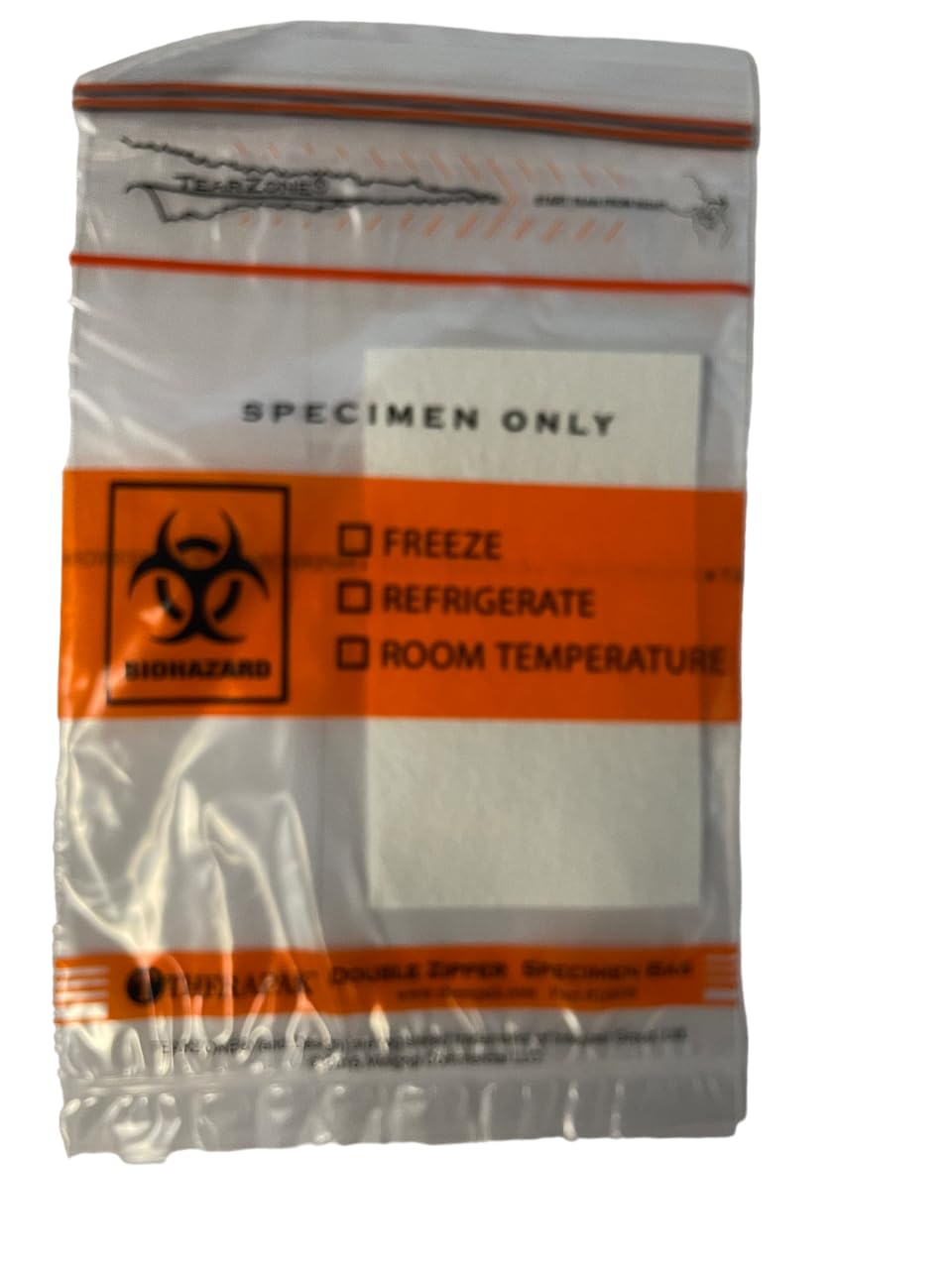 Double Zipper Specimen Bags with Pre-Packaged Absorbent Pads - 6x9 inches, 3-Wall, 100 Count, Latex Free | Medical Sample Storage, Evidence Collection, Forensic Use