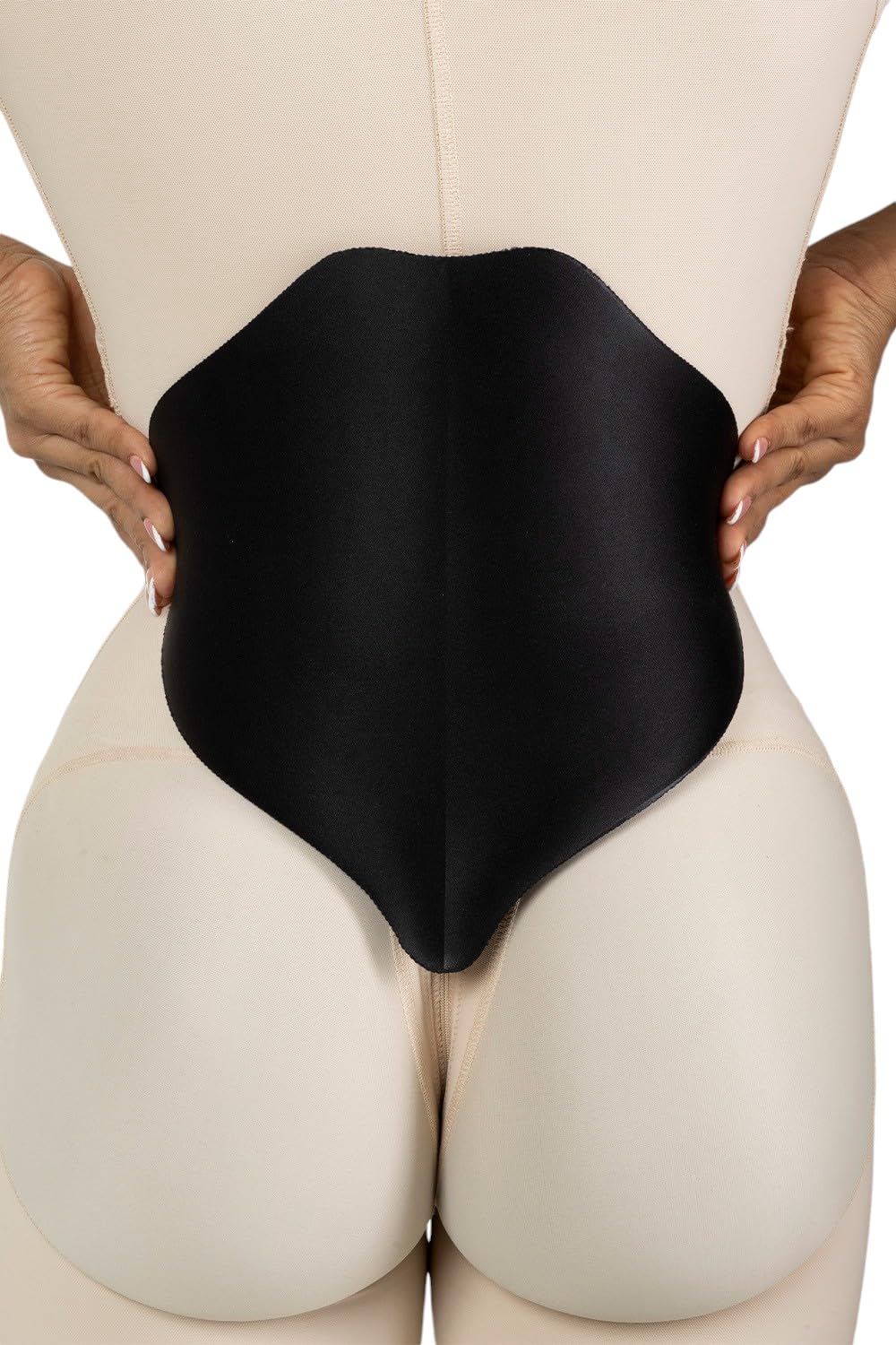 LipoExpress Max Coverage Lumbar Board - Colombian BBL Back Support & Tummy Tuck Recovery Board - Post Surgical Compression Board for Liposuction & Body Contouring - Black - Ideal for Post-Operative Care & Comfort