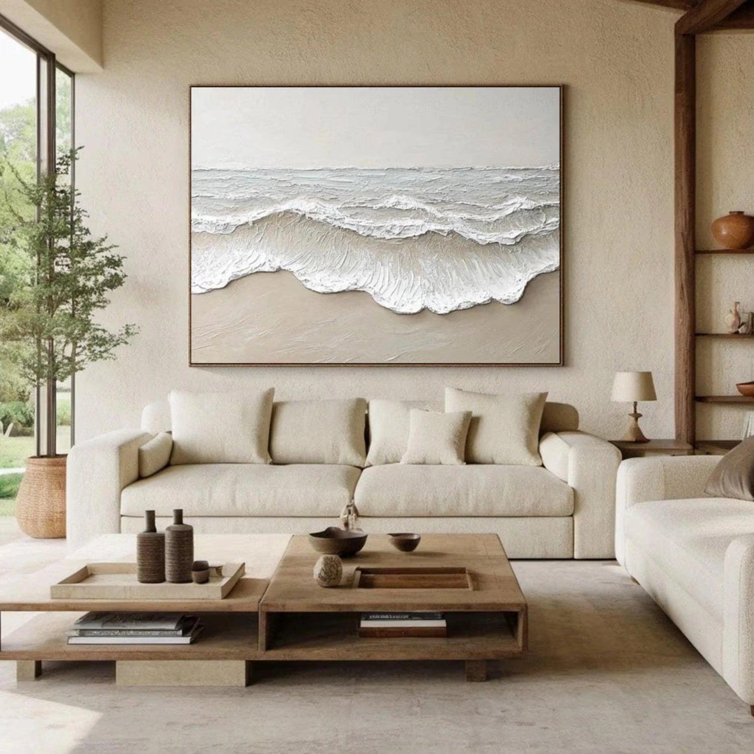 Ocean And Sky Painting #OS 229 - Stunning Seascape Wall Art for Home & Office Decor - Perfect for Living Room, Bedroom or Beach House