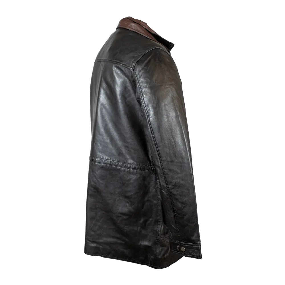 BOL Men's Double Collar Two Tone Long Coat - Stylish Winter Overcoat for Business & Casual Wear | Perfect for Office, Dating & Formal Events