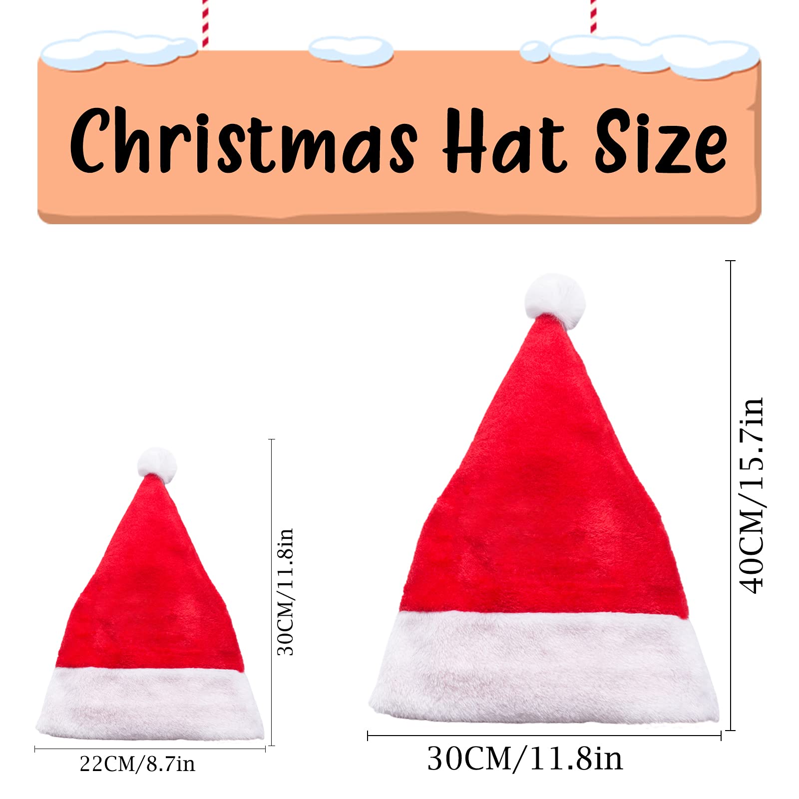 Custom Personalized Santa Hat with Name for Adults & Kids - Christmas Holiday Party Favors & New Year Celebration Accessories - Perfect for Family Gatherings, Office Parties & Festive Photos