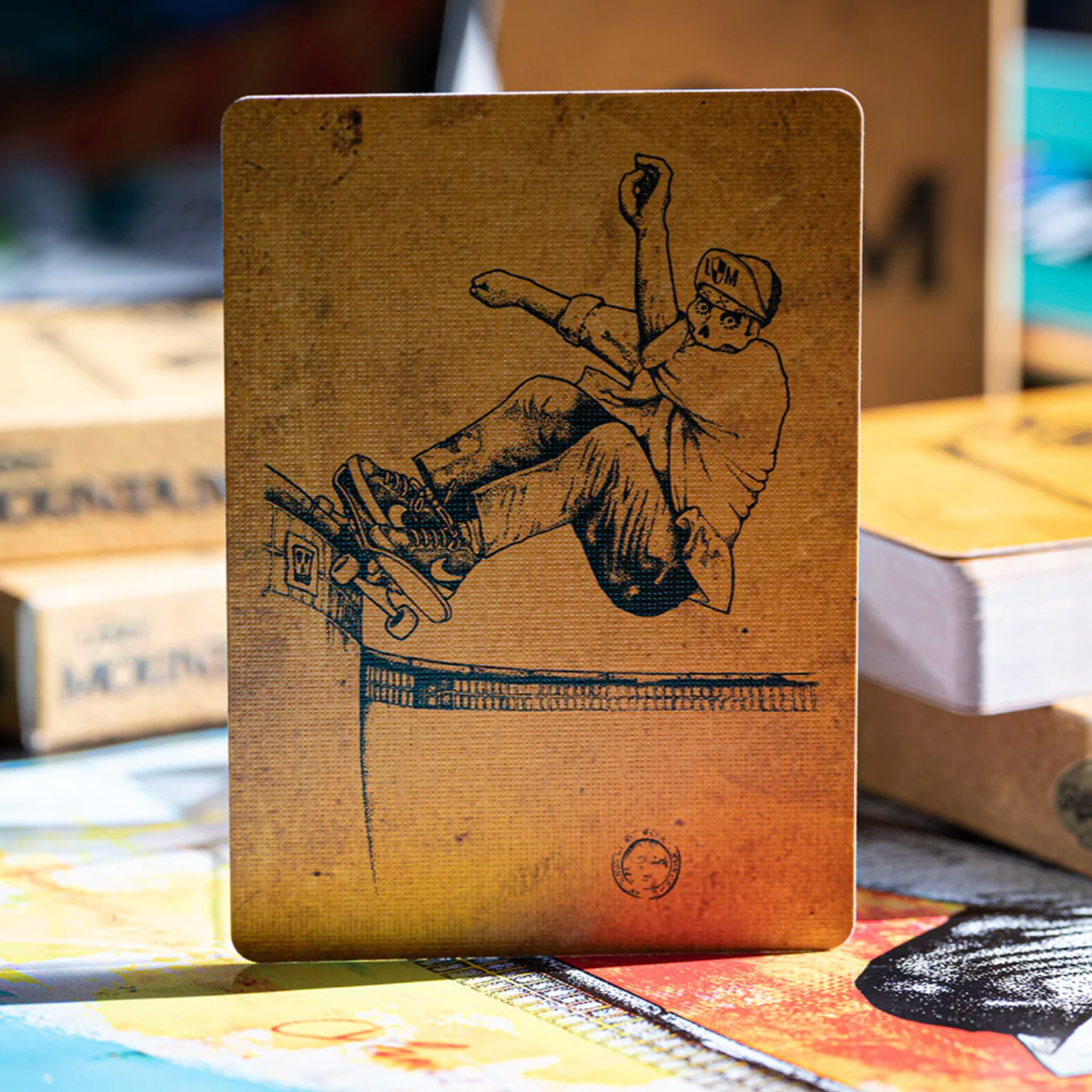 Lance Mountain Skating Skeletons Playing Cards - Premium Deck for Skateboarders, Collectors & Card Game Lovers - Perfect for Parties, Gifts & Game Nights