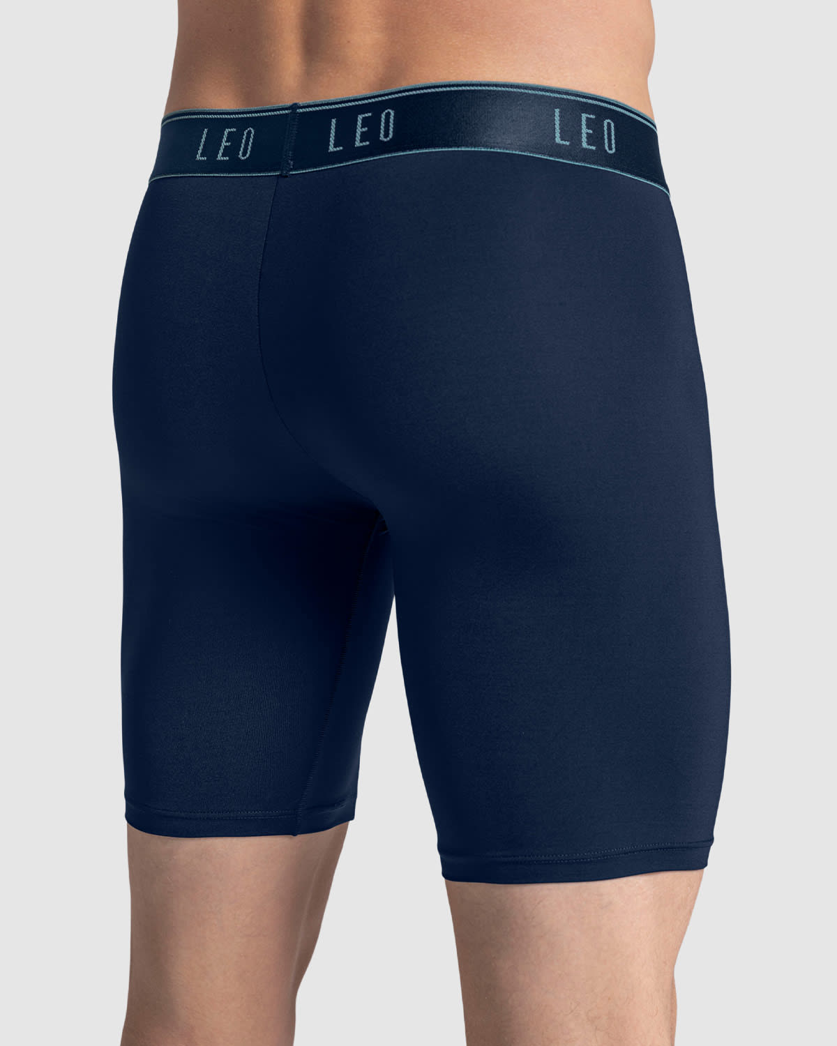 Breathable Long Athletic Boxer Briefs with Side Pocket - Moisture-Wicking Men's Underwear for Sports & Workout