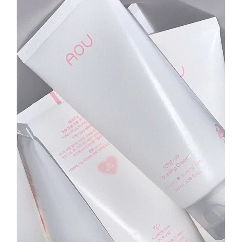 AOU Tone Up Dazzling Cream 100ml - Brightening & Hydrating Face Moisturizer for Glowing Skin | Perfect for Daily Skincare Routine & Makeup Base
