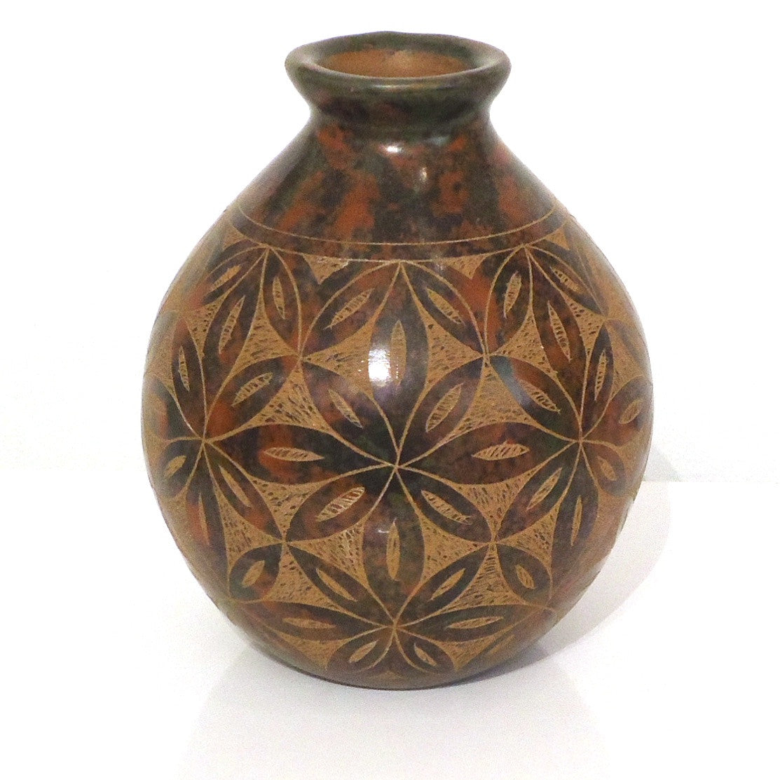 Modern Geometric Ceramic Vase - Small White Home Decor for Living Room, Bedroom & Office Desk | Minimalist Flower Vase for Centerpieces, Wedding Decor & Housewarming Gifts