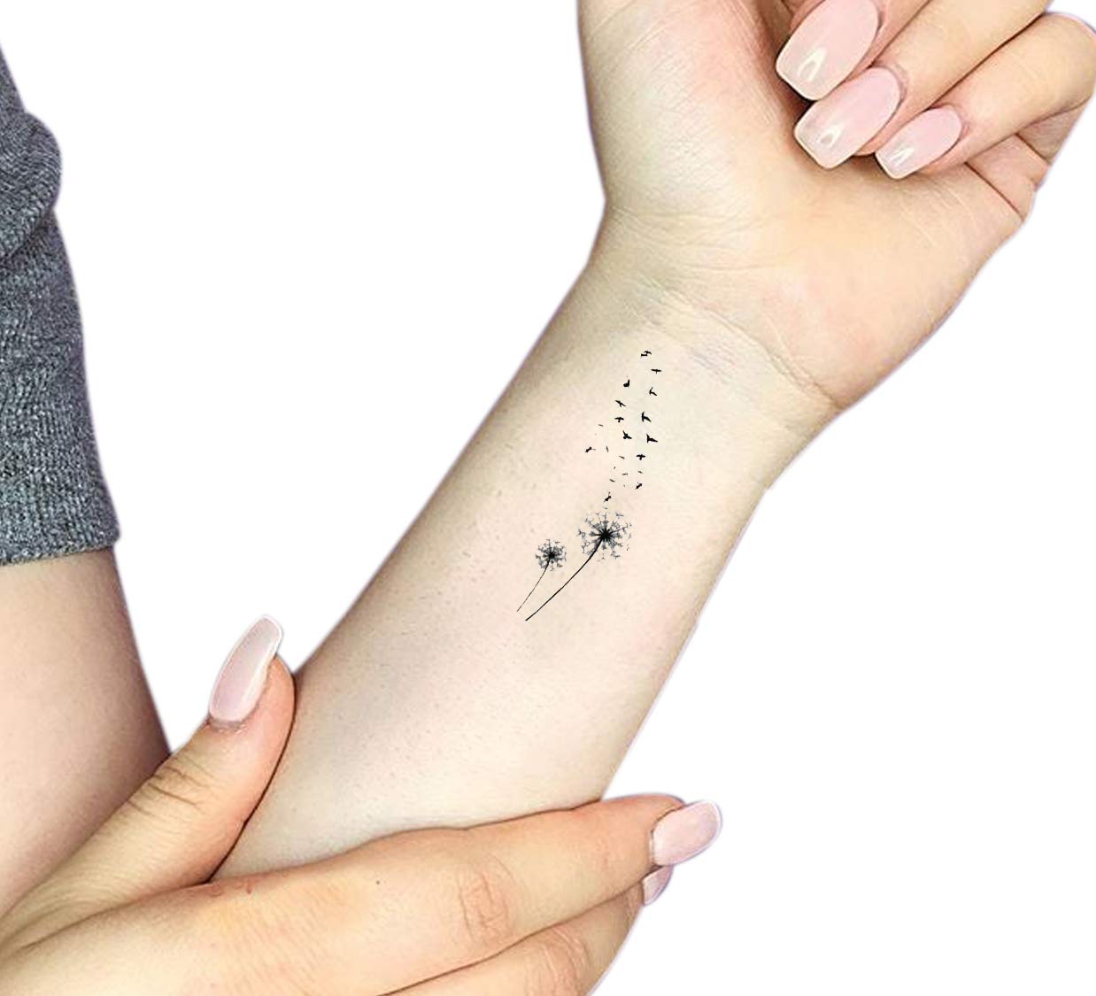 Waterproof Temporary Tattoo Stickers for Men & Women - 3D Realistic Flowers, Butterflies, Stars, Angels, Wolves & Armband Designs (60mm x 105mm) - Perfect for Parties, Halloween, Cosplay & Body Art