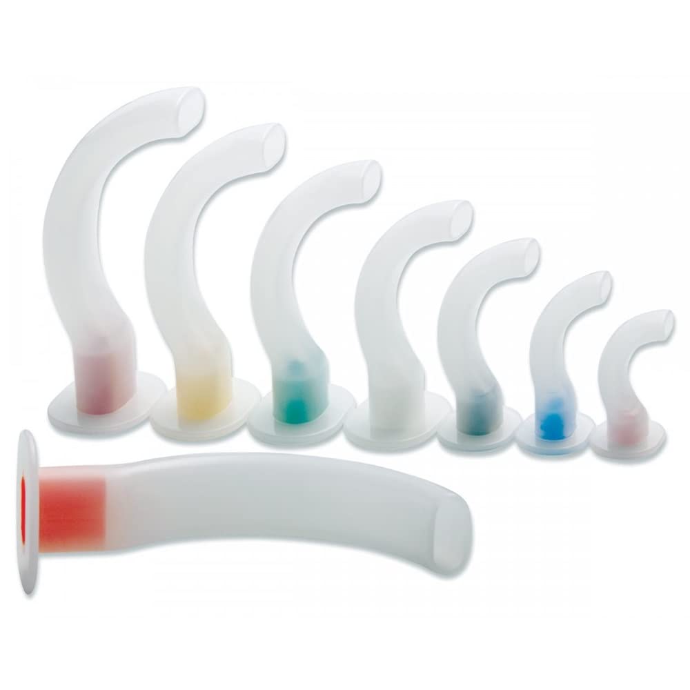 Disposable Guedel Airway Kit - 8 Piece Oral Airway Set for EMT, First Aid & Medical Supplies | Ideal for Emergency Response, CPR Training & Hospital Use (Case of 50)