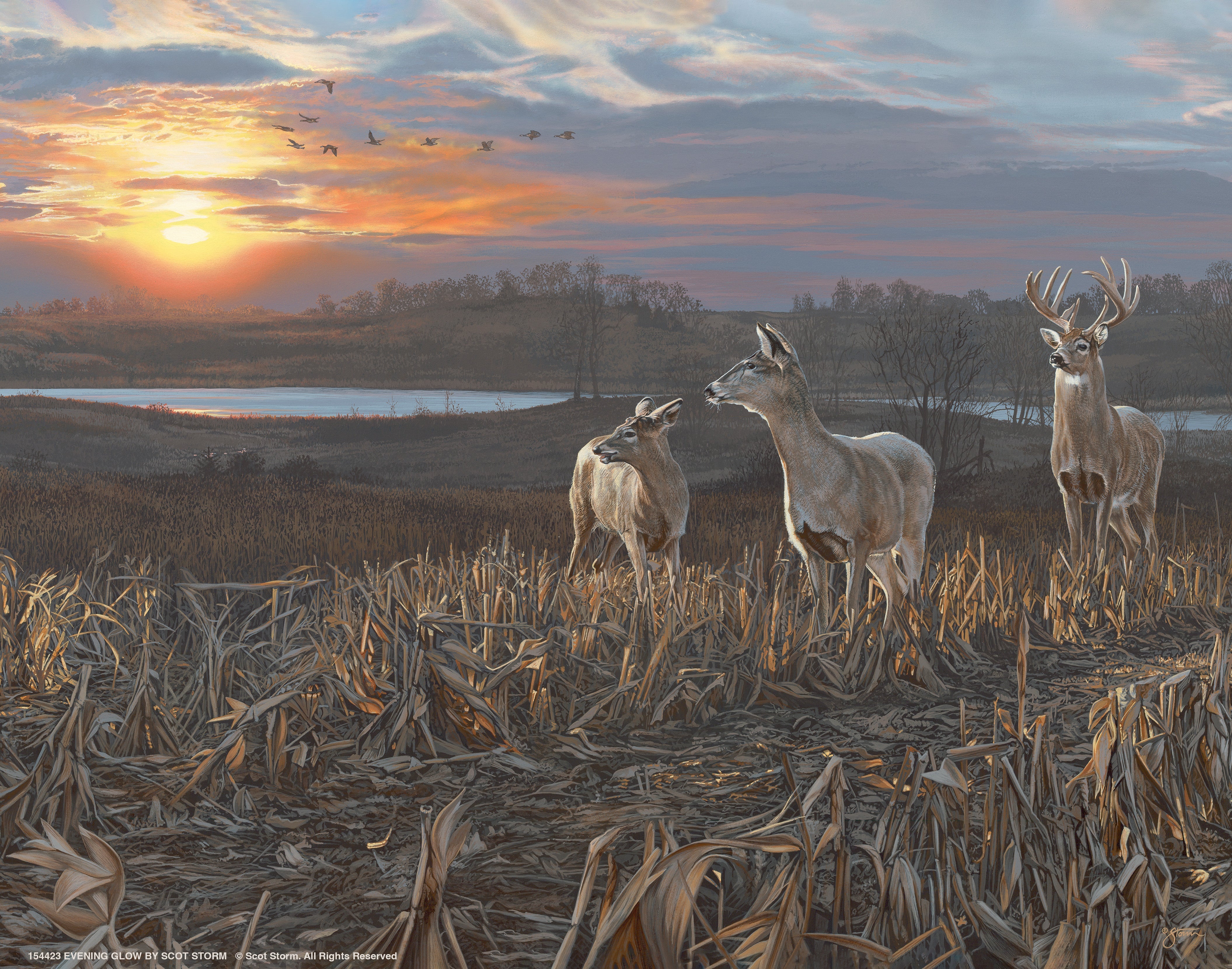 Evening Glow Art Prints - Stunning Wall Decor for Living Room, Bedroom & Office | Sunset Landscape Paintings for Home & Gift