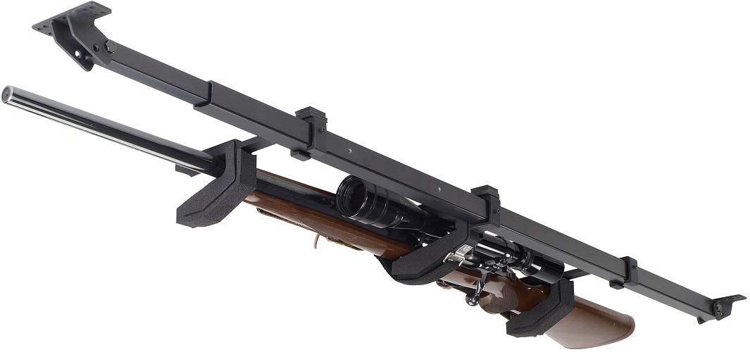 CanAm Defender Single Gun Rack - Heavy Duty Roll Bar Mount for Flat Sided UTVs - Perfect for Hunting, Off-Roading & Outdoor Adventures